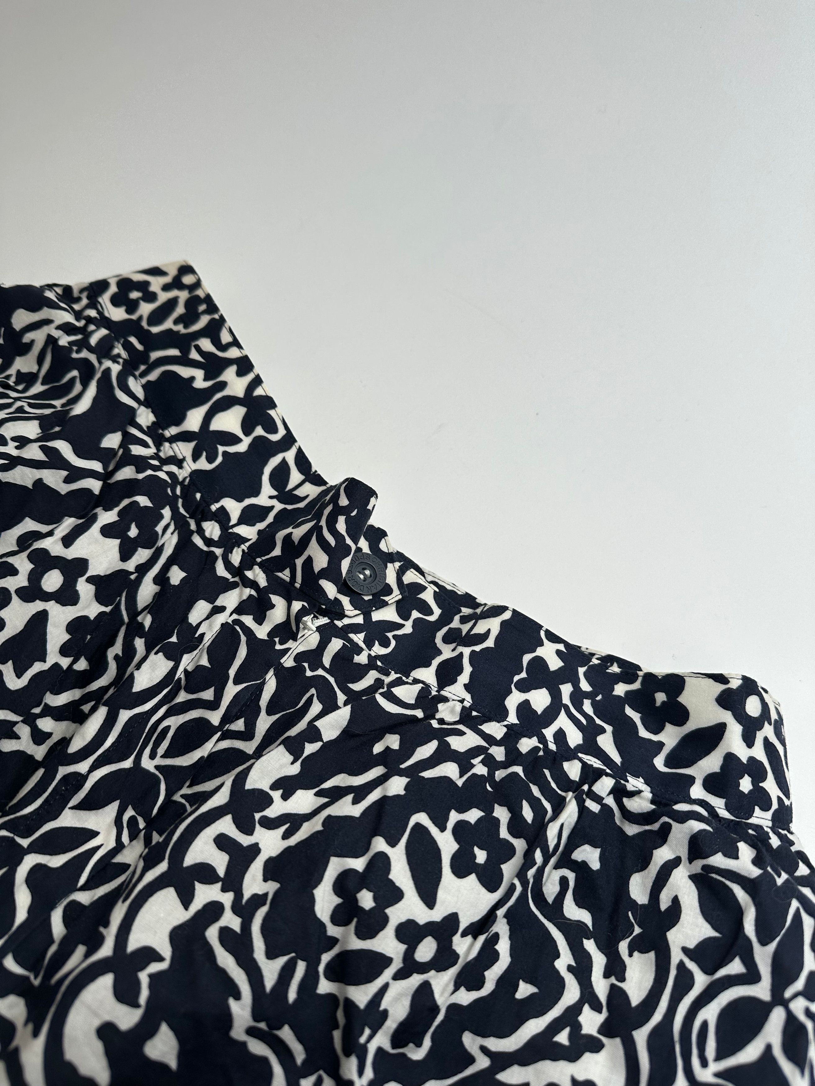 Dior Vintage Abstract Shorts Black White M Size 34" / US 12 / IT 48 - 2 Thumbnail