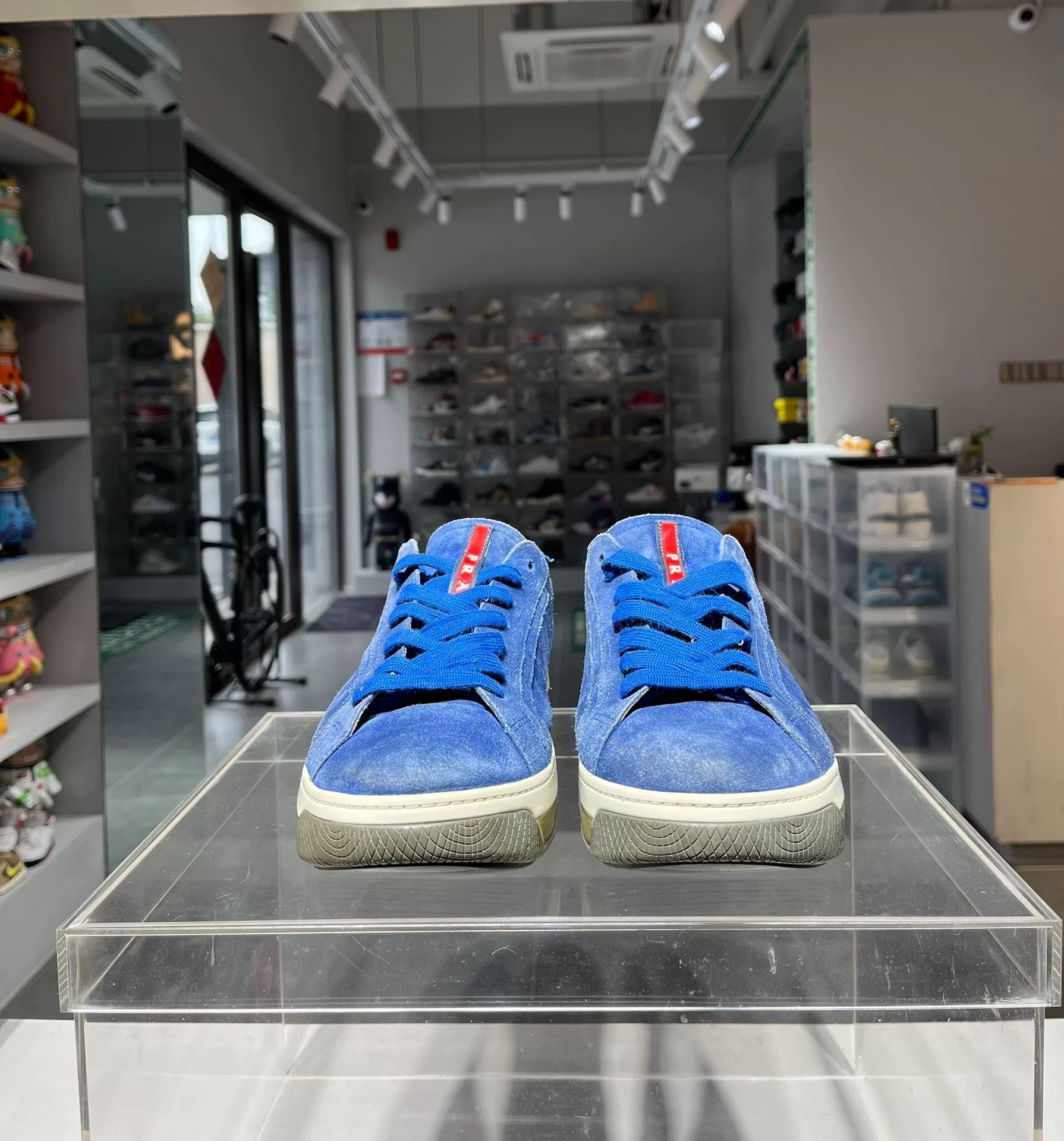 Prada Prada Blue Lowtop Sneakers 8.5 Men Size US 8.5 / EU 41-42 - 2 Thumbnail