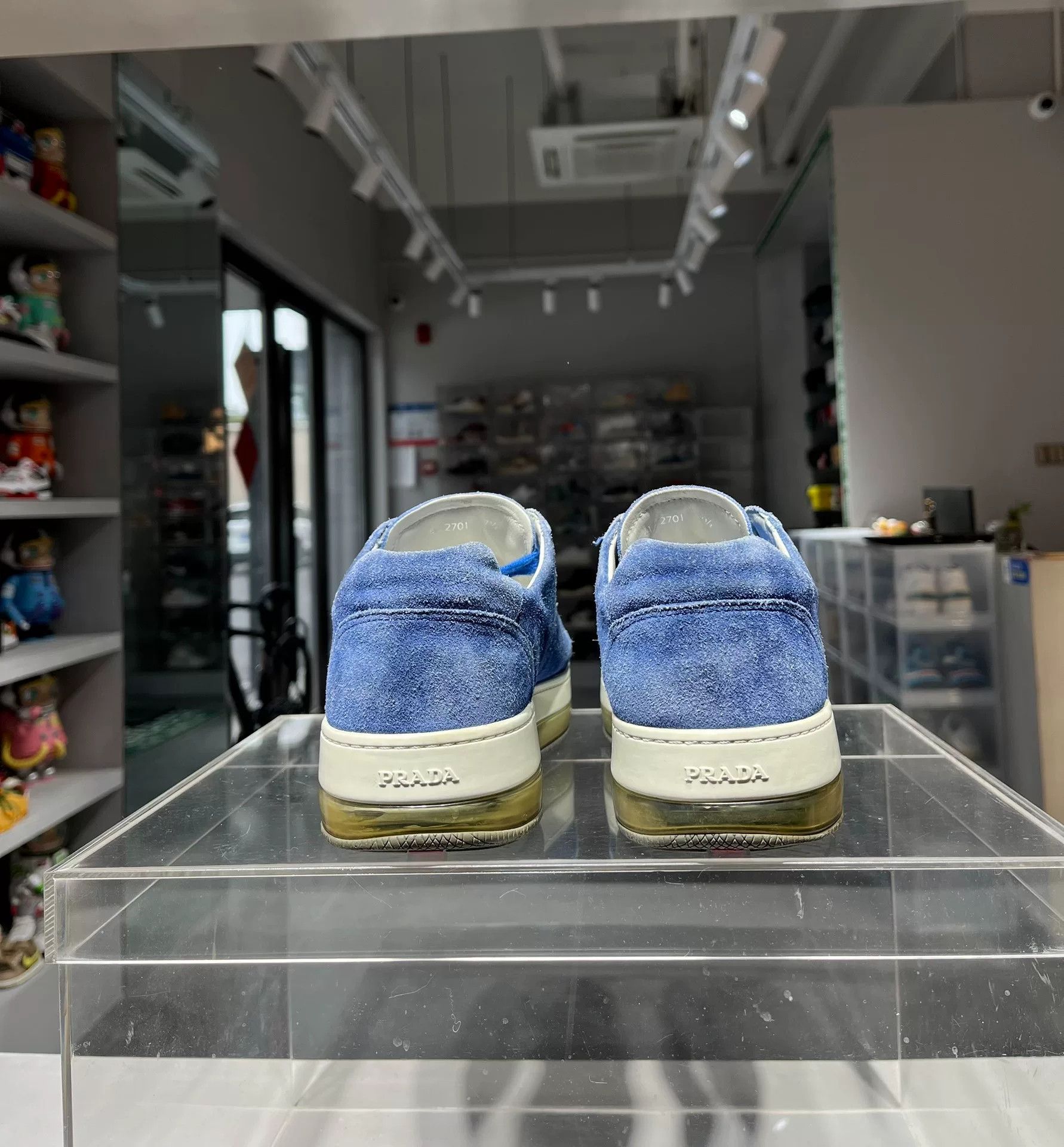 Prada Prada Blue Lowtop Sneakers 8.5 Men Size US 8.5 / EU 41-42 - 4 Thumbnail