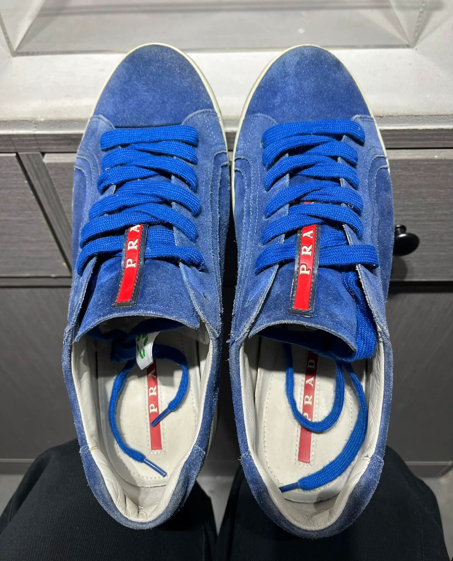 Prada Prada Blue Lowtop Sneakers 8.5 Men Size US 8.5 / EU 41-42 - 7 Thumbnail