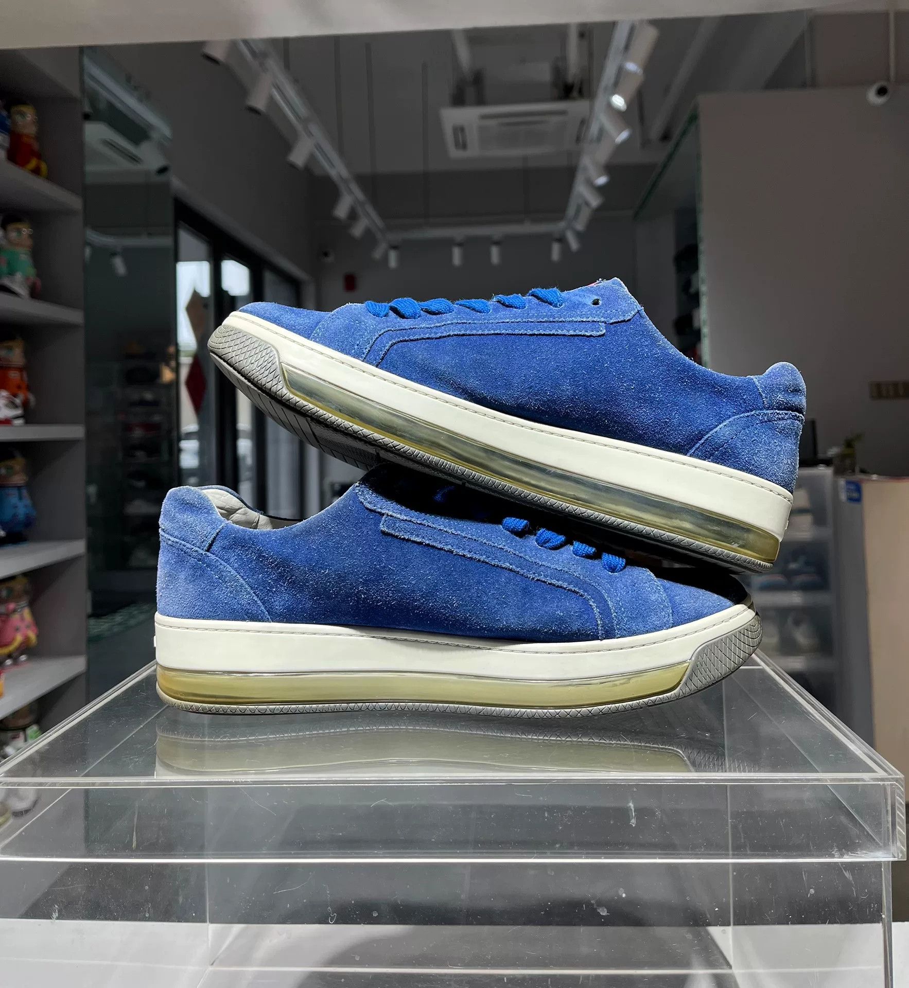 Prada Prada Blue Lowtop Sneakers 8.5 Men Size US 8.5 / EU 41-42 - 5 Thumbnail
