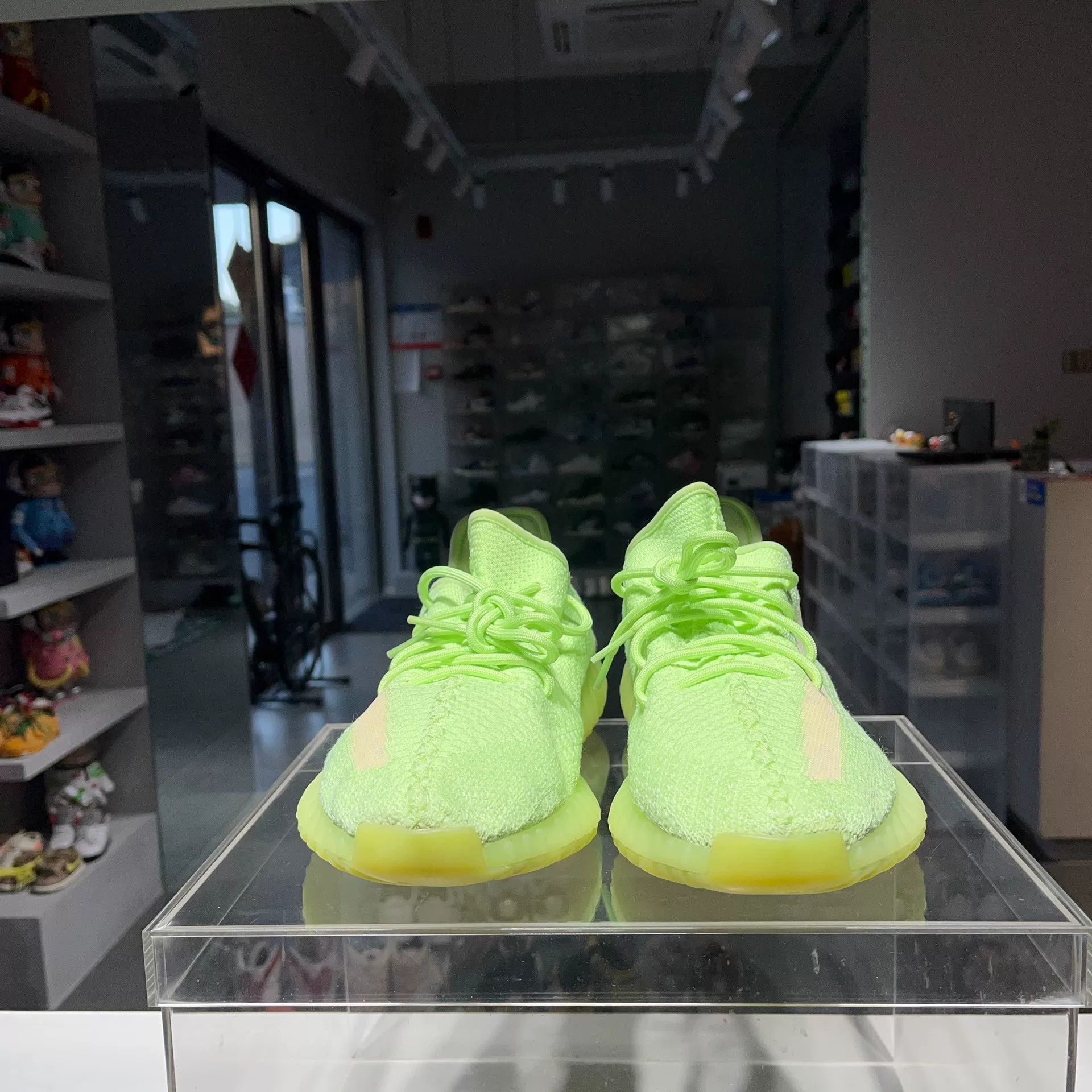 Adidas Adidas YEEZY Glow Green Lowtop Sneakers 13 Men Size US 13 / EU 46 - 2 Thumbnail