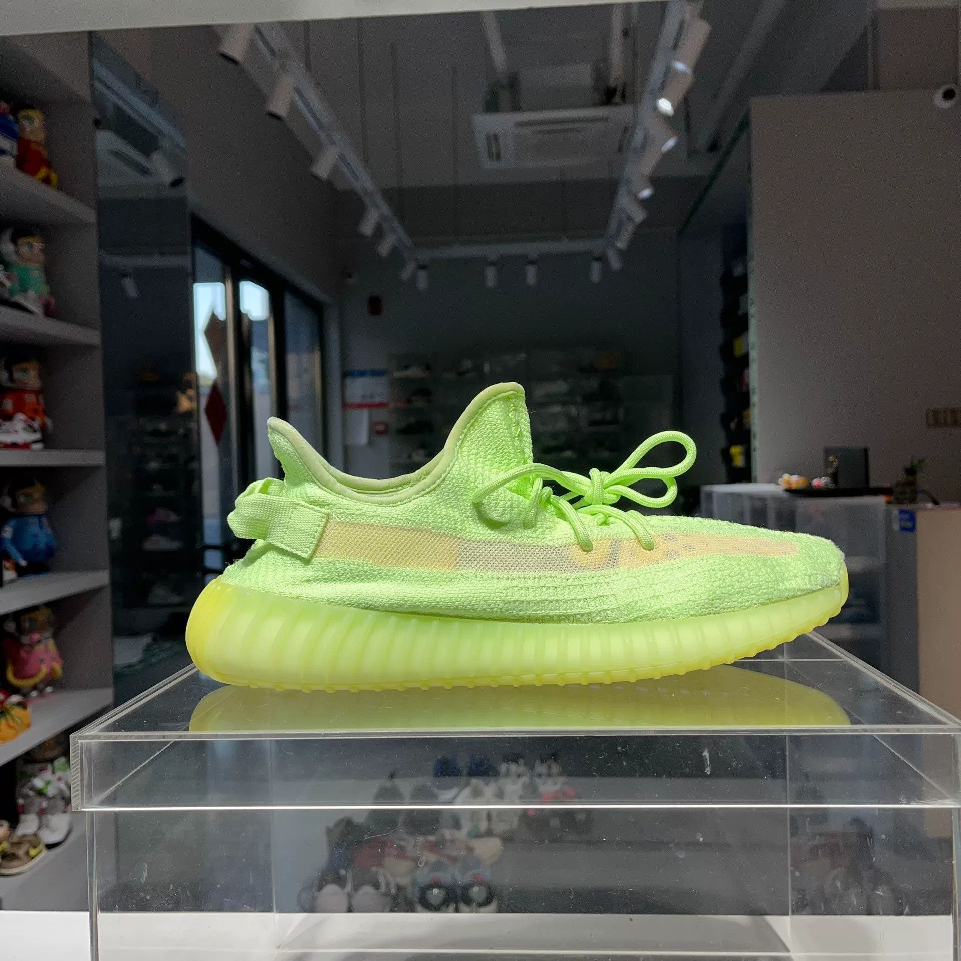 Adidas Adidas YEEZY Glow Green Lowtop Sneakers 13 Men Size US 13 / EU 46 - 5 Thumbnail