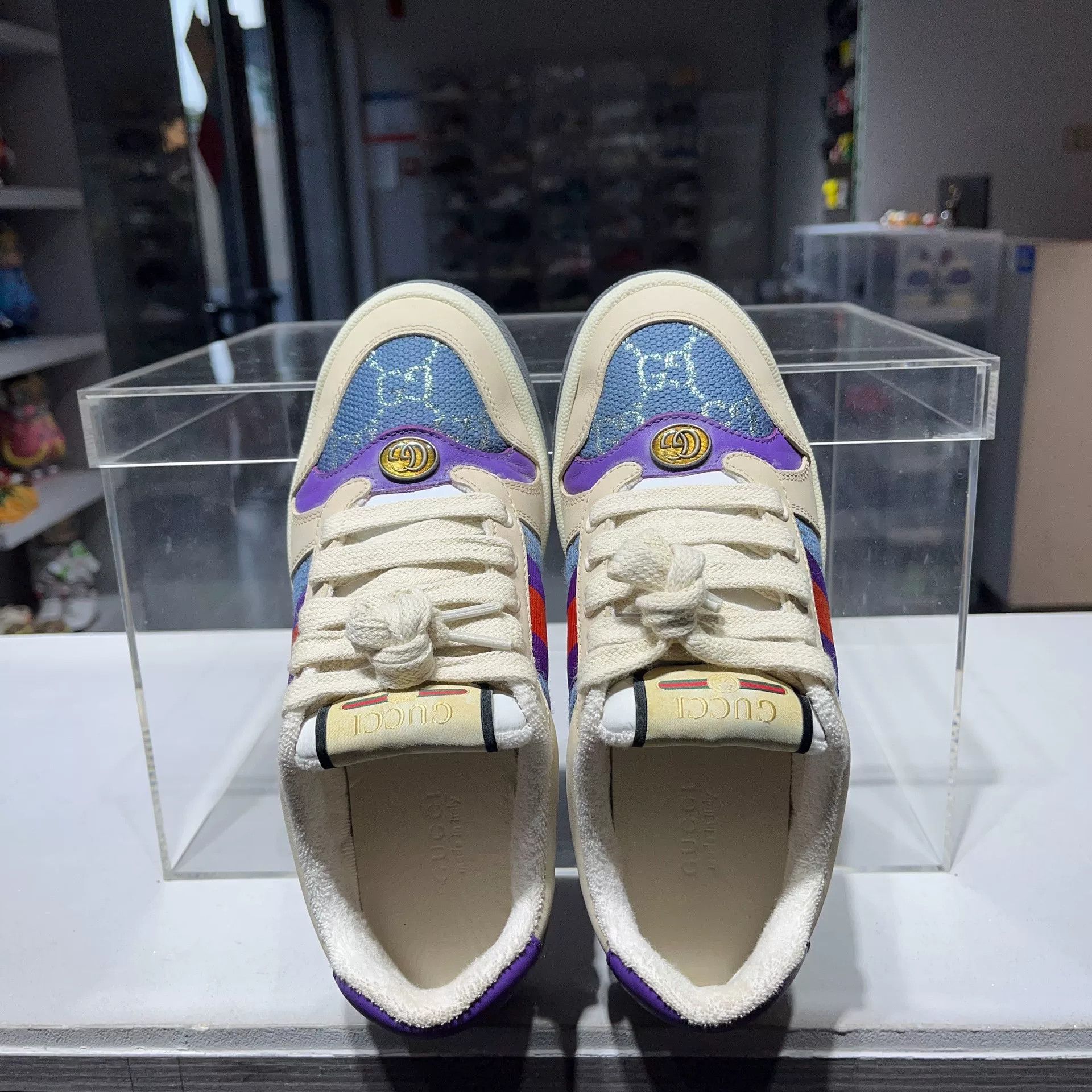 Gucci Gucci Blue Lowtop Sneakers us_5 Women Size US 5 / IT 35 - 7 Thumbnail