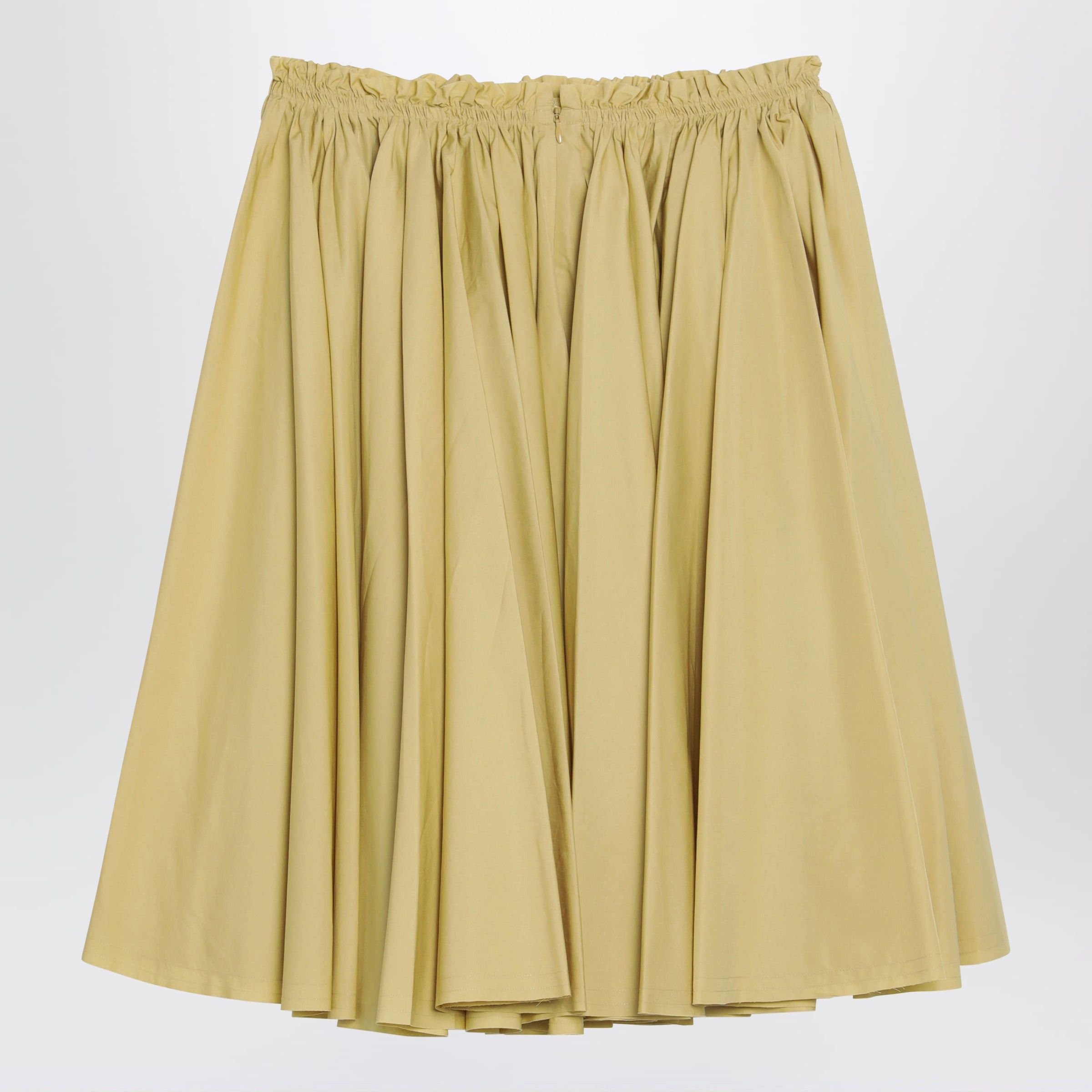AMI Ami Paris Pastel Yellow Cotton Skirt Size 27" / US 4 / IT 40 - 2 Thumbnail