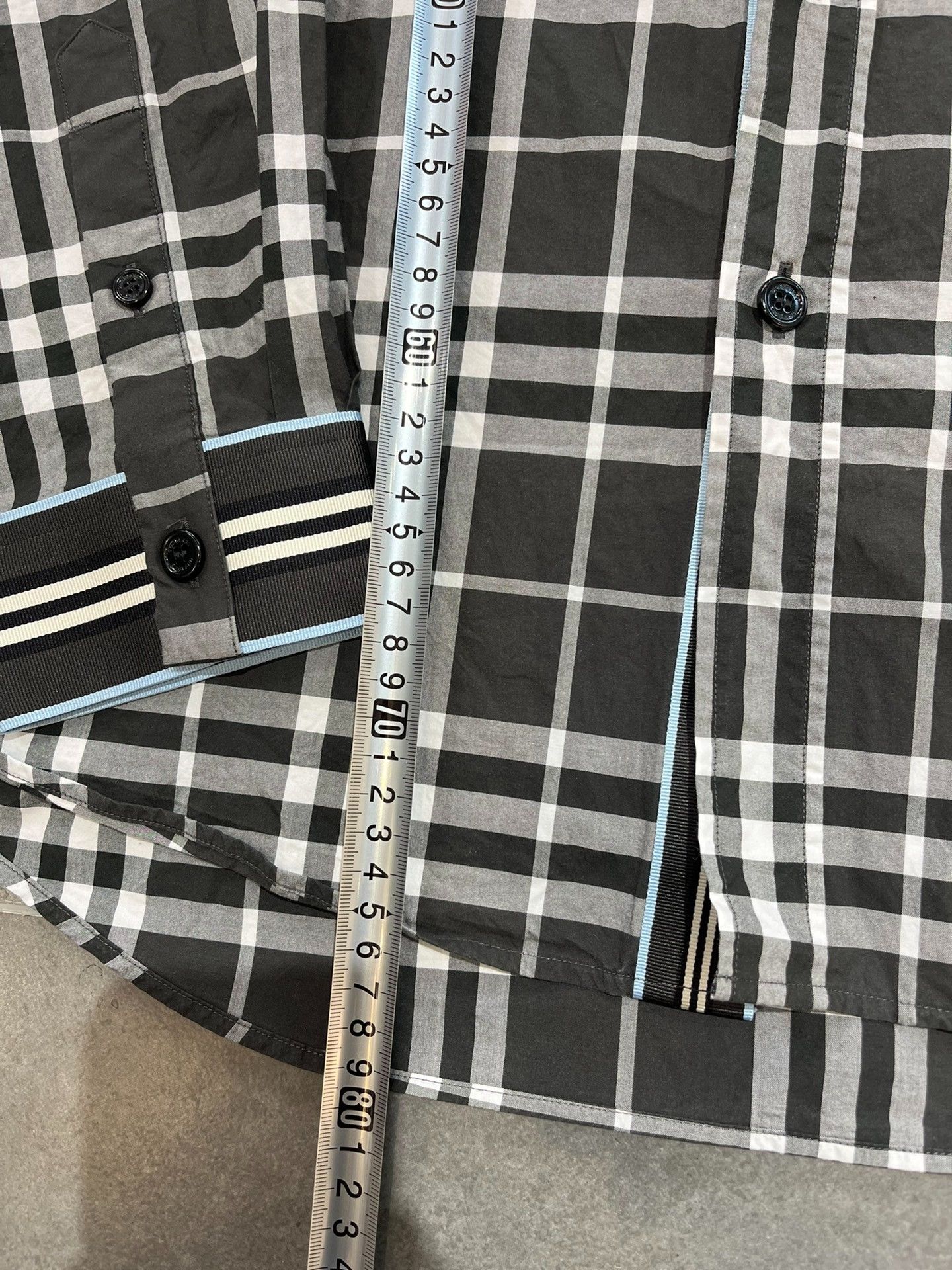 Burberry Burberry Plaid Black Shirt xxl Men Size US XXL / EU 58 / 5 - 5 Thumbnail