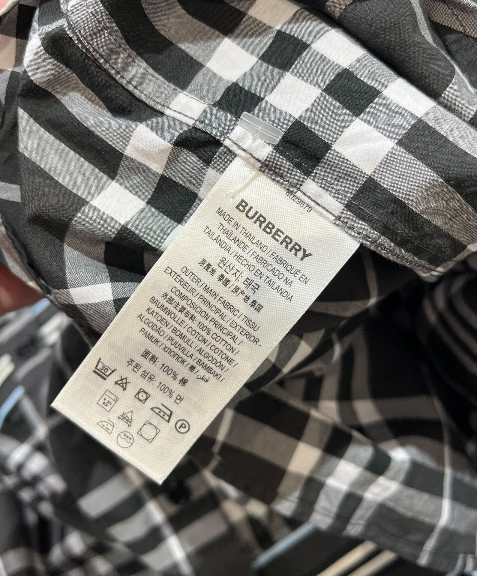 Burberry Burberry Plaid Black Shirt xxl Men Size US XXL / EU 58 / 5 - 3 Thumbnail