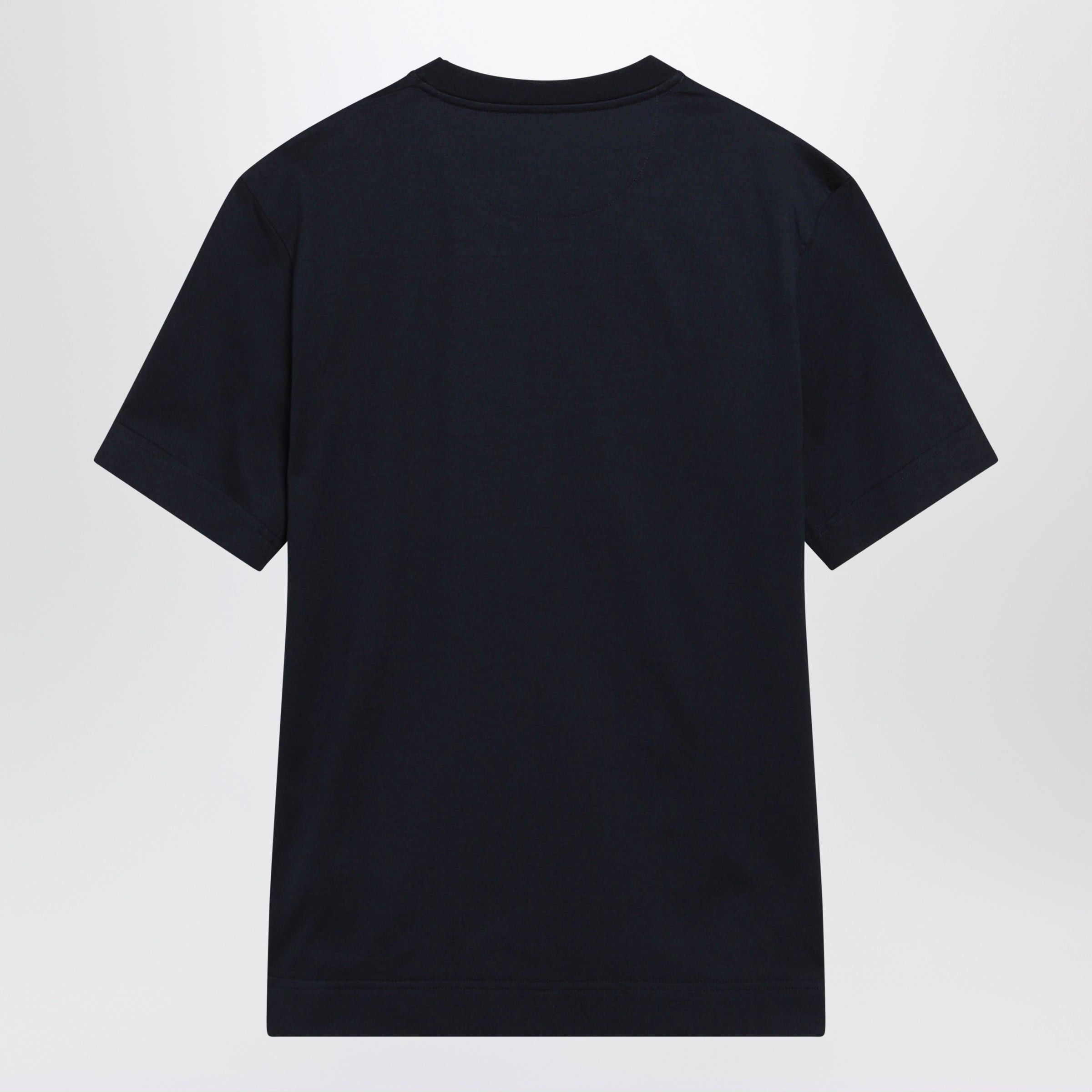 Fendi Fendi Navy Blue T-Shirt With Embroidered Logo Size US XL / EU 56 / 4 - 2 Thumbnail