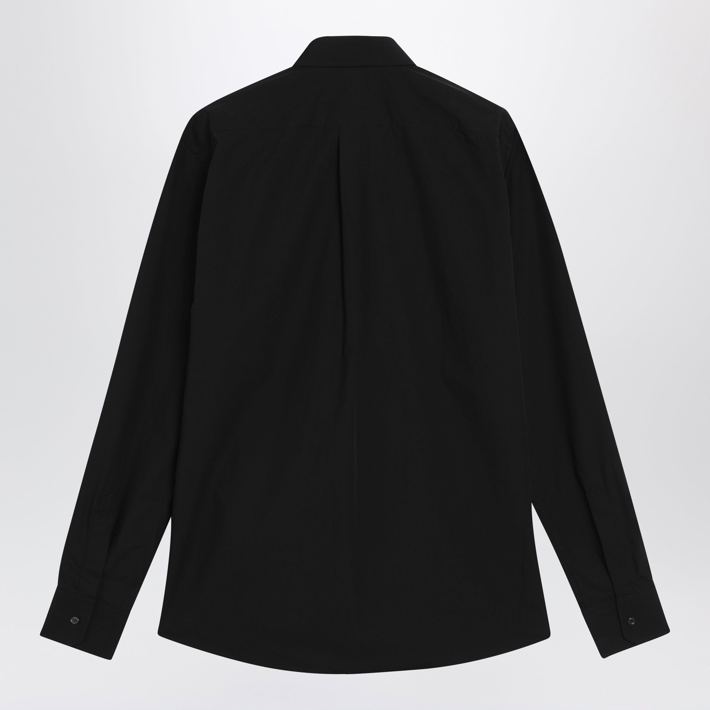Dolce & Gabbana Dolce&Gabbana Black Cotton Shirt Size US M / EU 48-50 / 2 - 2 Thumbnail