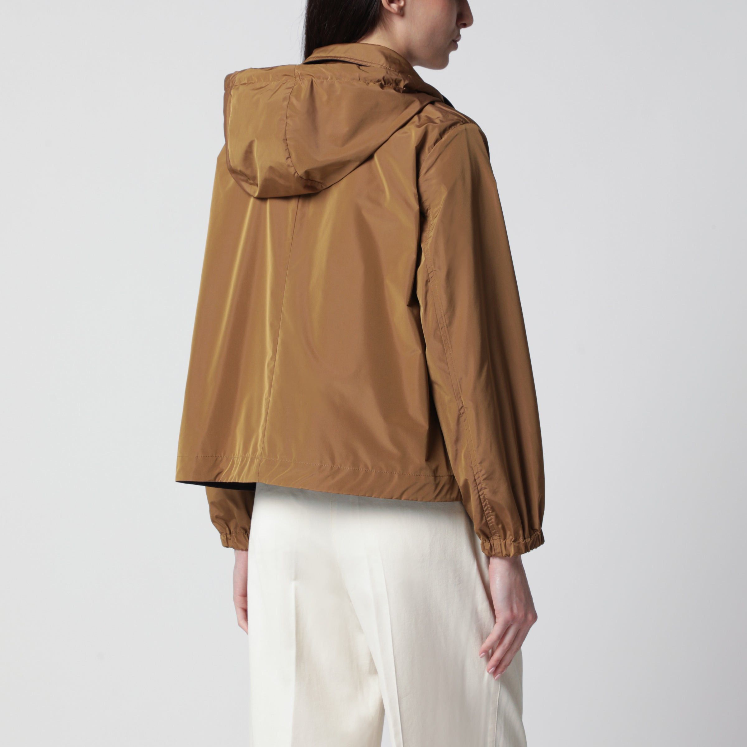 Herno Herno Reversible Jacket Blue/Caramel In Cotton Gabardine Size M / US 6-8 / IT 42-44 - 2 Thumbnail
