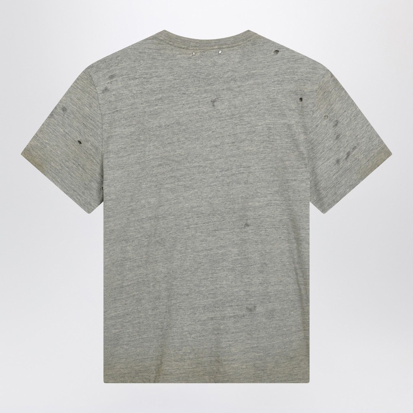 Golden Goose Golden Goose Grey Vintage-Effect T-Shirt With Print Size US XL / EU 56 / 4 - 2 Thumbnail