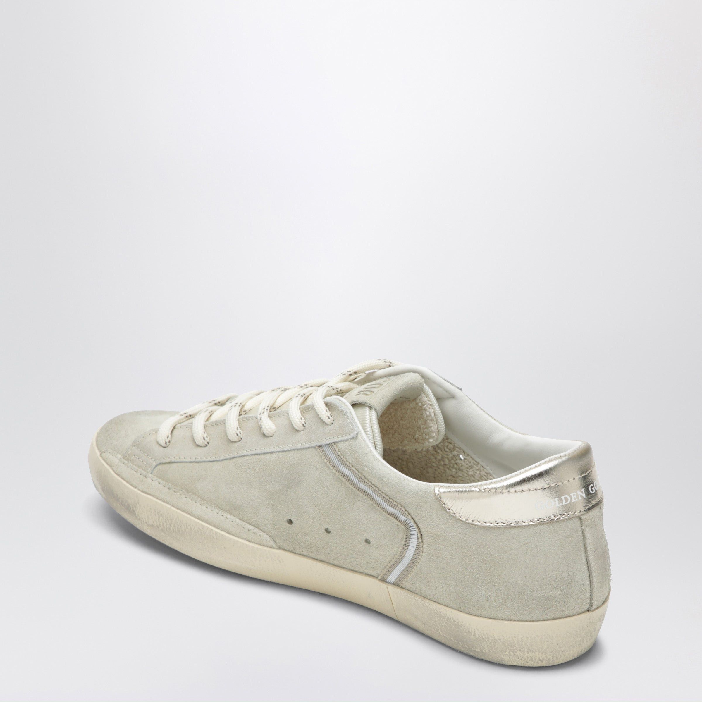 Golden Goose Golden Goose Super-Star Beige/Platinum Suede Sneakers Size US 10 / IT 40 - 2 Thumbnail