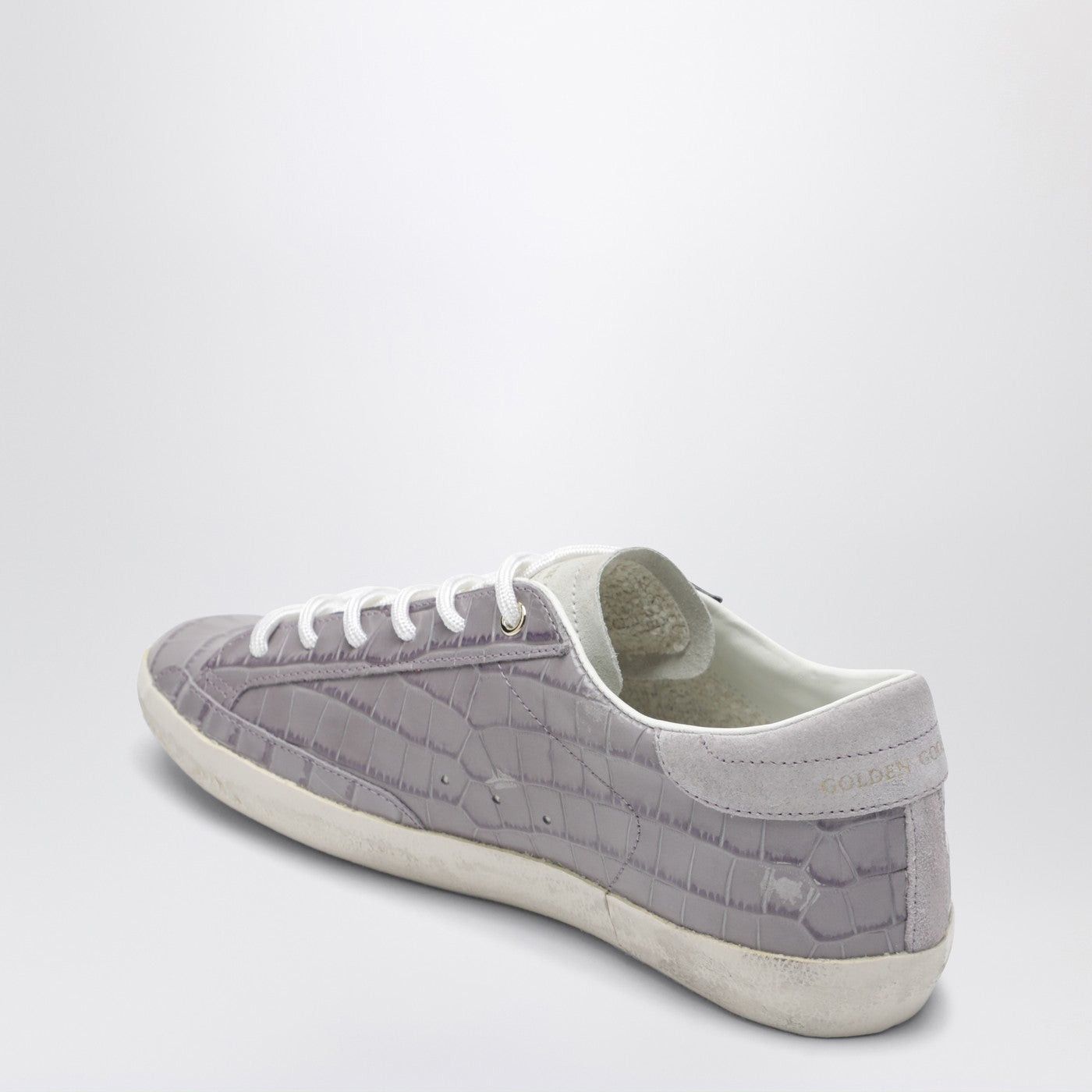 Golden Goose Golden Goose Super-Star Sneakers Lilac Crocodile-Effect Leather Size US 9 / IT 39 - 2 Thumbnail