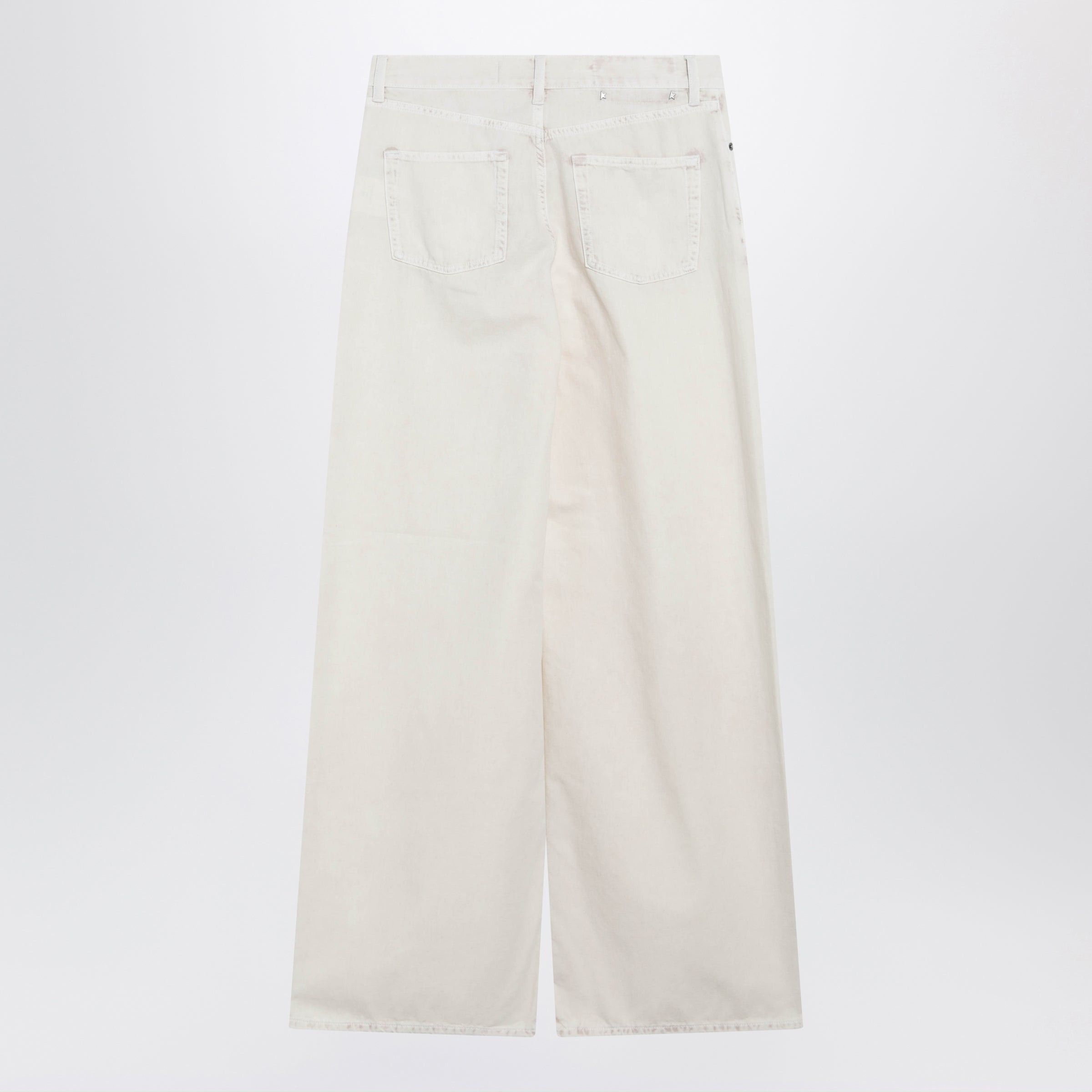 Golden Goose Golden Goose White Wide-Leg Denim Trousers Size 29" - 2 Thumbnail