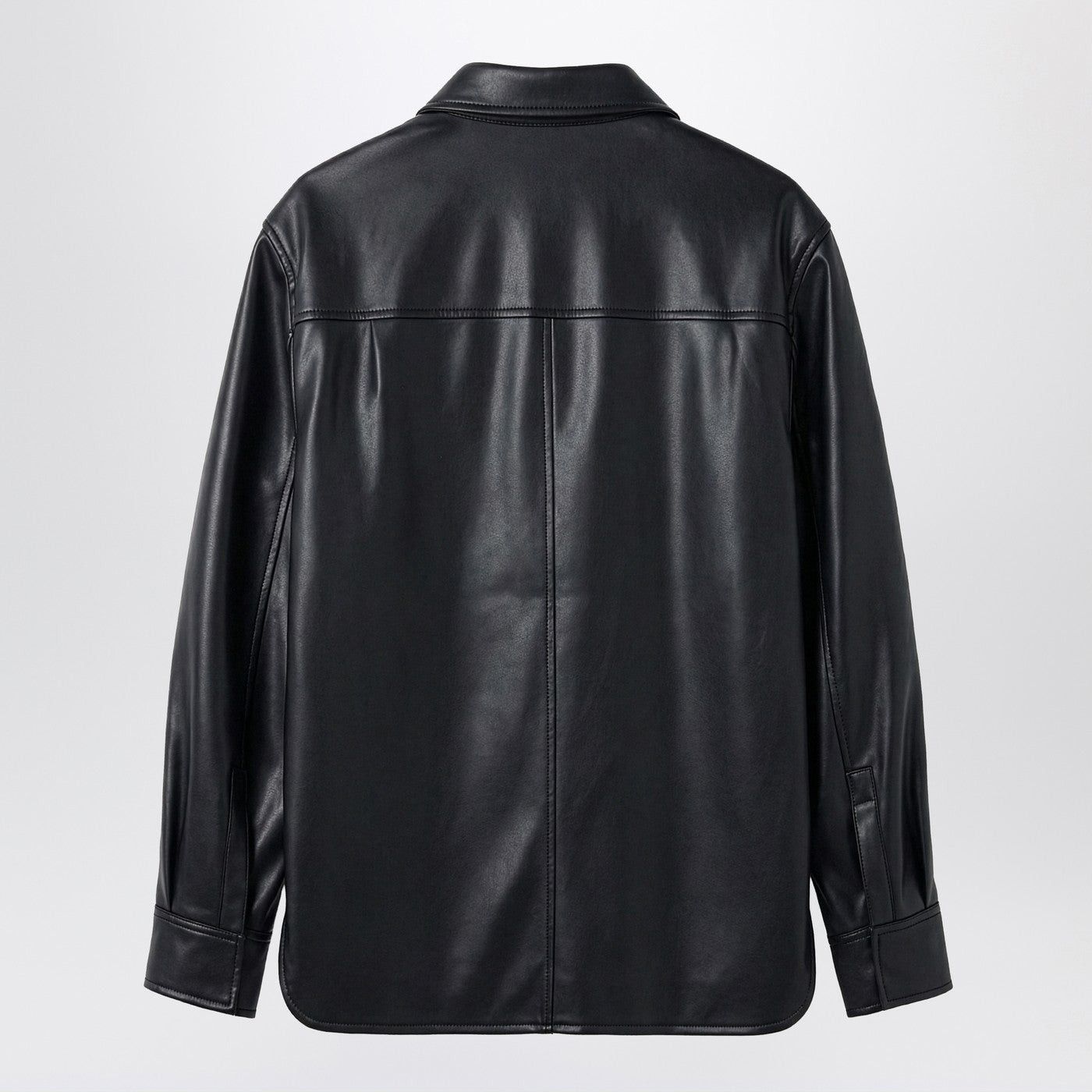 Loewe Loewe Black Leather Overshirt Size US L / EU 52-54 / 3 - 2 Thumbnail