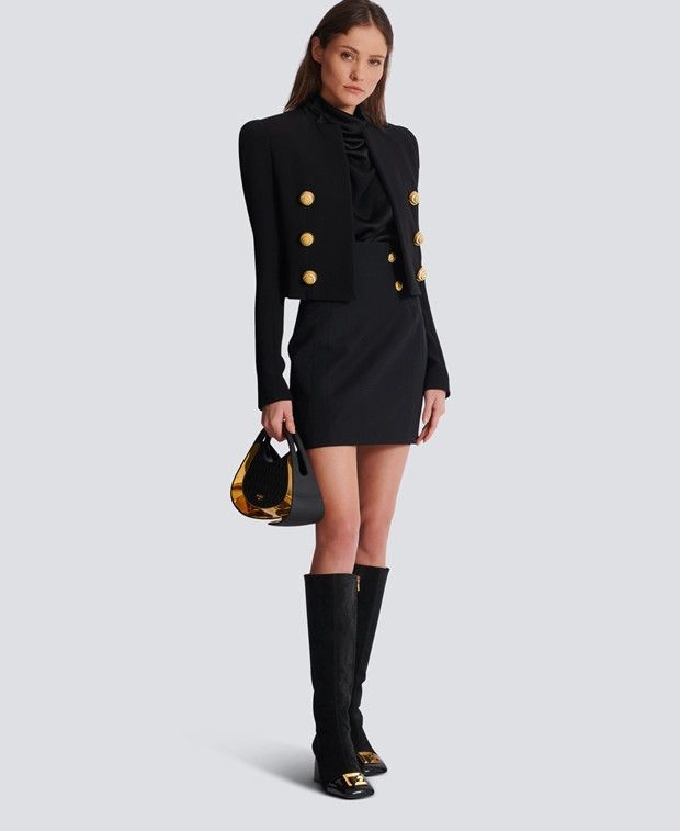 Balmain Miniskirt Size 24" / US 00 / IT 34 - 7 Thumbnail