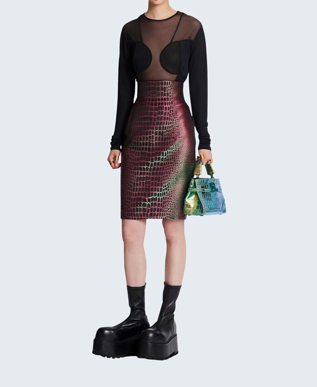 Balmain Midi skirt Size 24" / US 00 / IT 34 - 5 Thumbnail