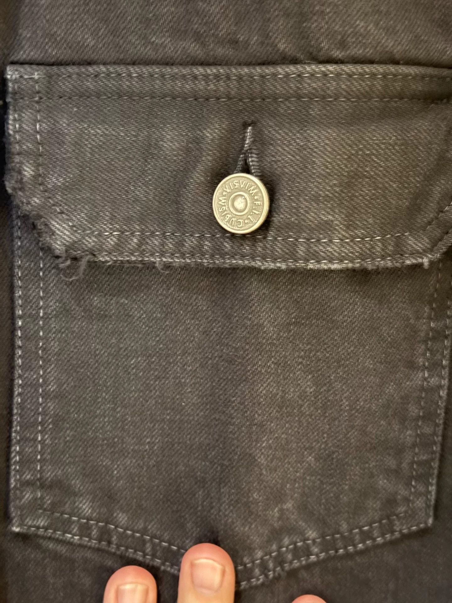 Visvim VISVIM 101 Black Damaged Denim Jacket Size US XXL / EU 58 / 5 - 5 Thumbnail