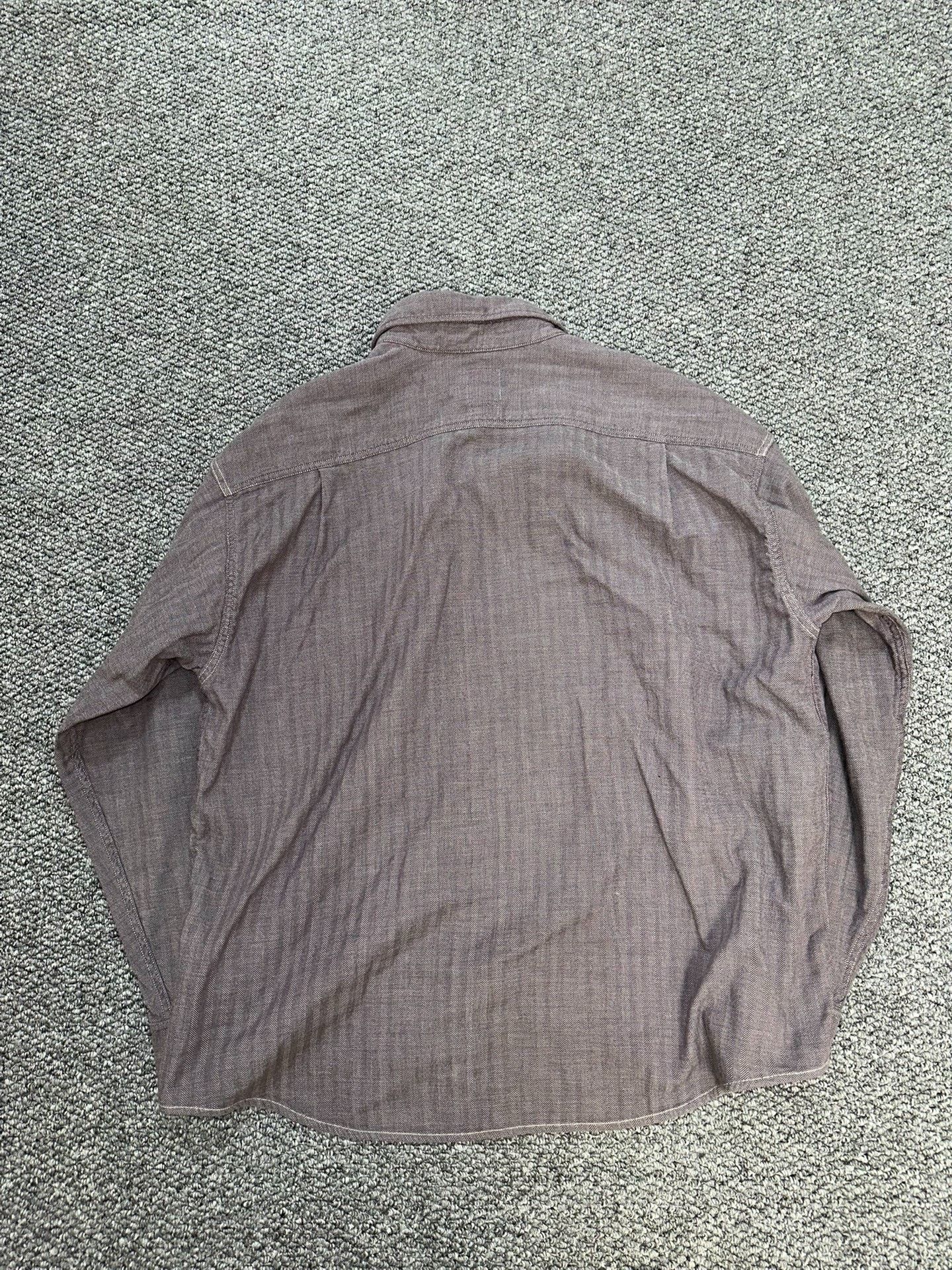 Visvim Visvim Gray Herringbone Shirt Size US XL / EU 56 / 4 - 5 Thumbnail