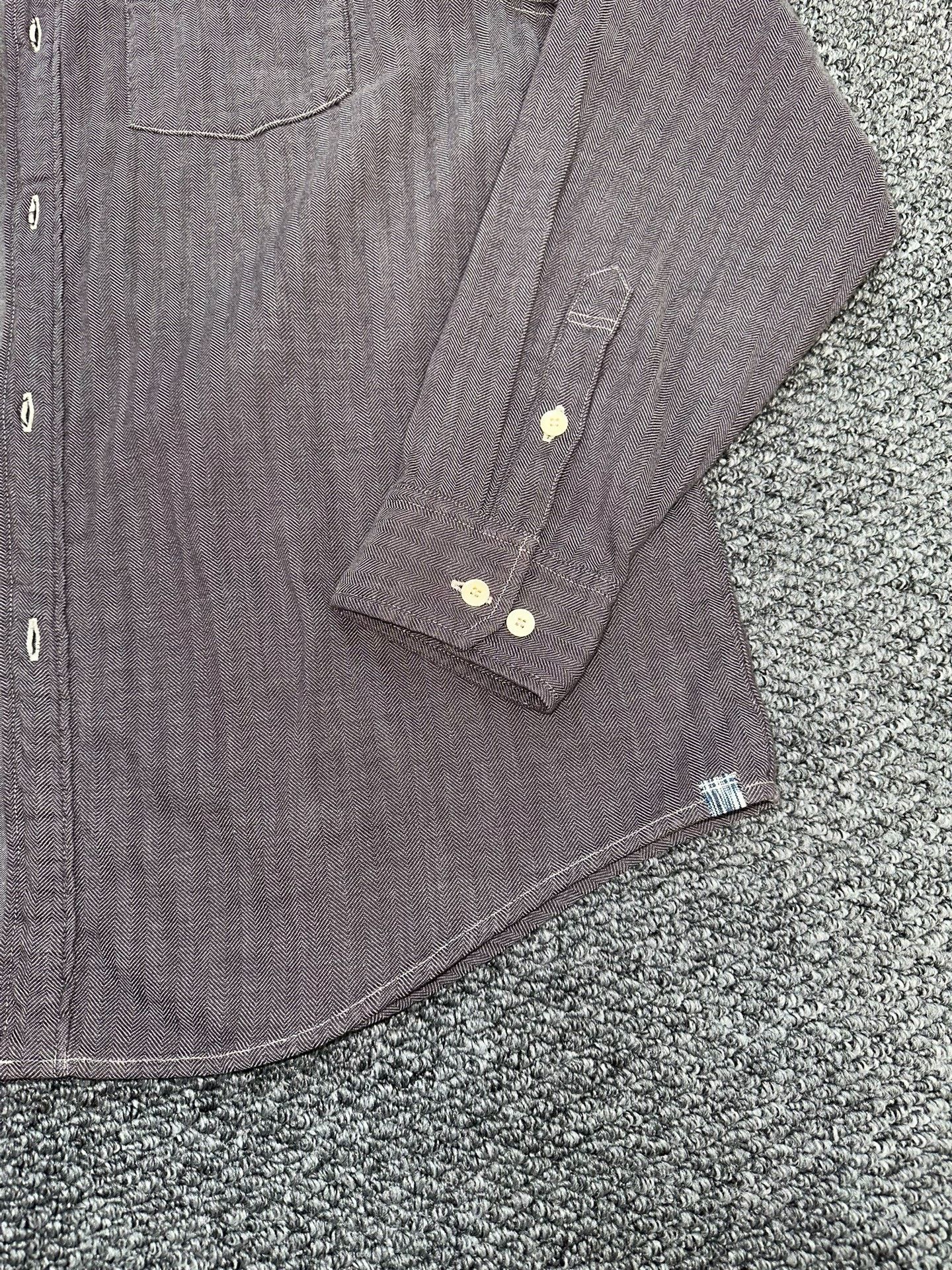 Visvim Visvim Gray Herringbone Shirt Size US XL / EU 56 / 4 - 3 Thumbnail