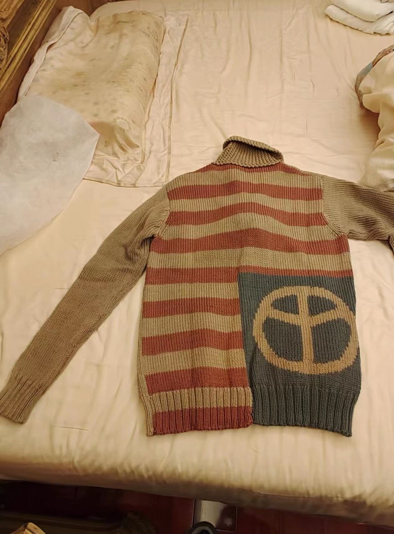 Visvim VISVIM Beige Mud-Dyed Cross Cardigan Size US L / EU 52-54 / 3 - 5 Thumbnail
