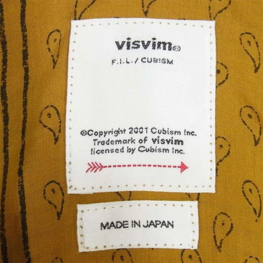 Visvim VISVIM Mustard Paisley Pattern Shirt Size US XL / EU 56 / 4 - 5 Thumbnail