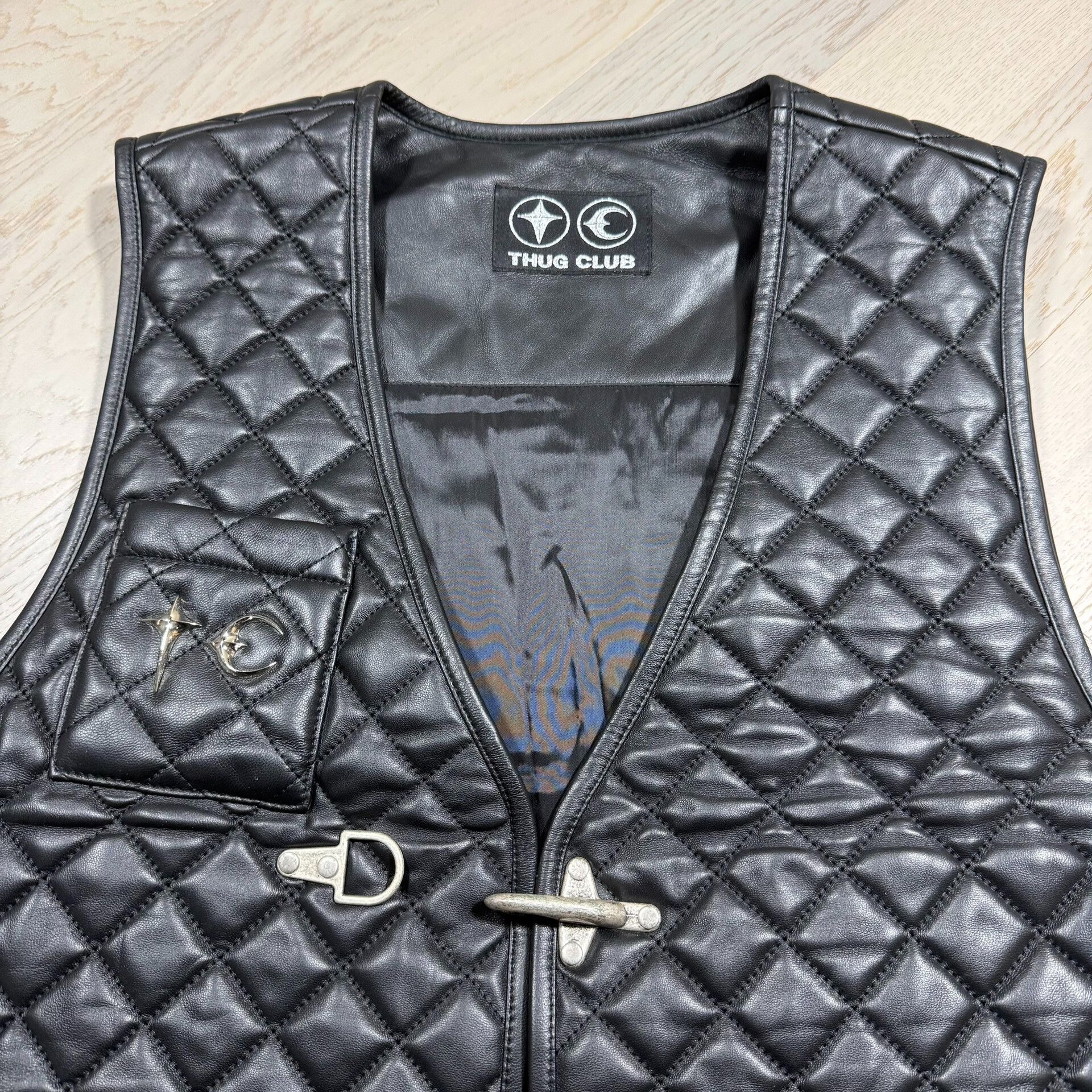 Visvim Thug Club Quilted Leather Vest Size US XL / EU 56 / 4 - 3 Thumbnail