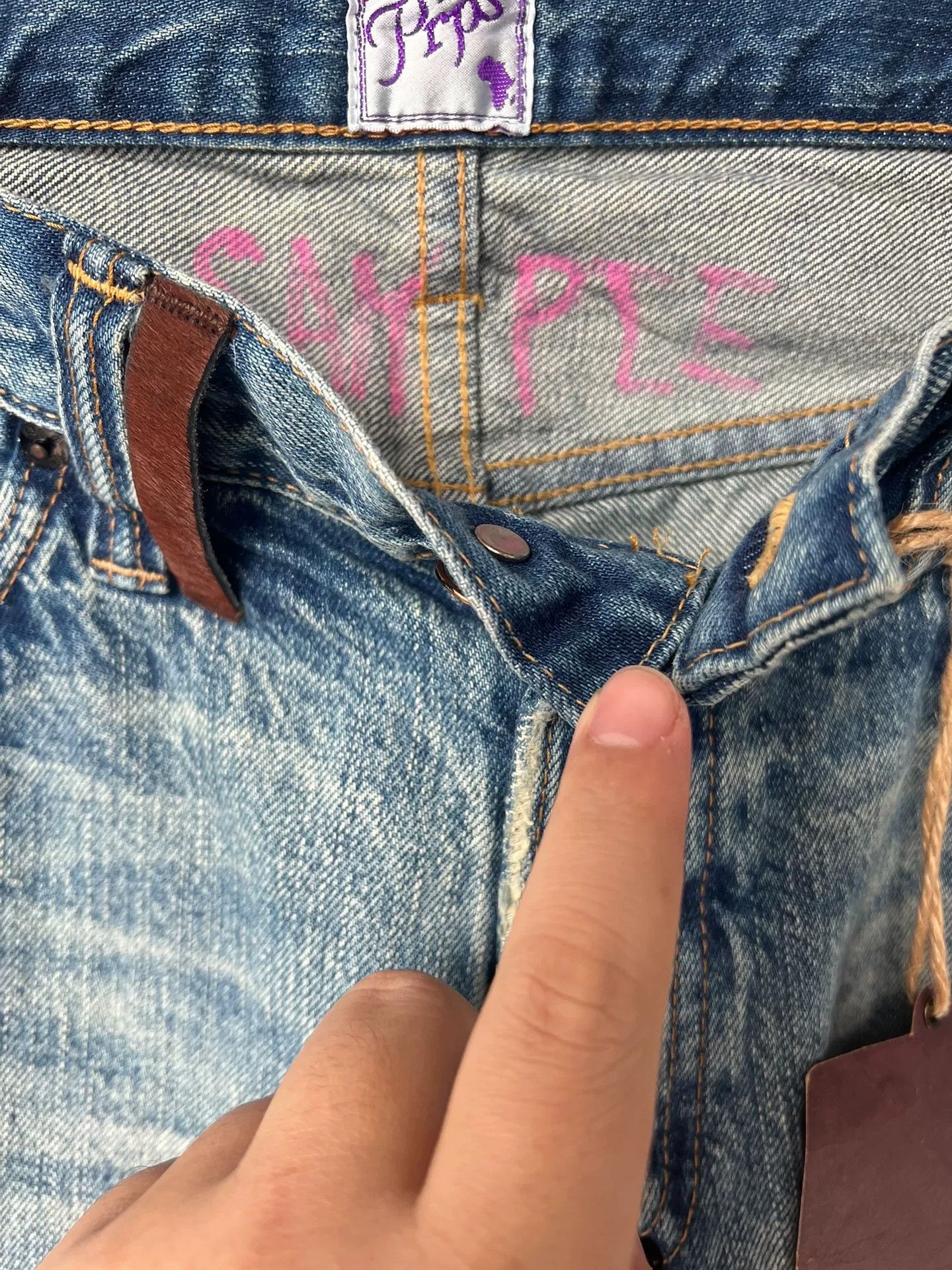 Visvim Blue Denim Sample Jeans with Distressing Size US 32 / EU 48 - 4 Thumbnail