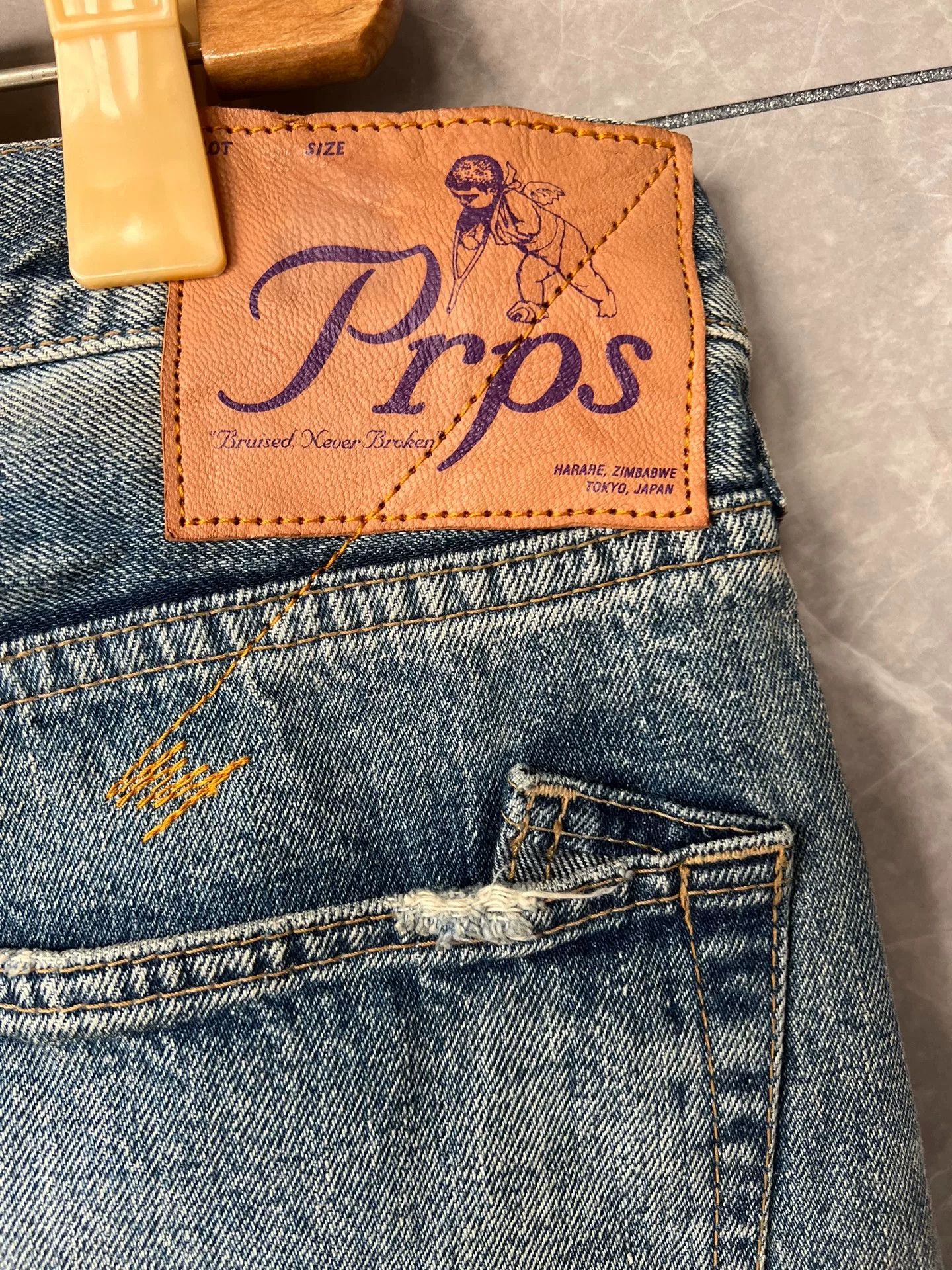 Visvim Light Blue Distressed Denim Jeans Size US 32 / EU 48 - 4 Thumbnail