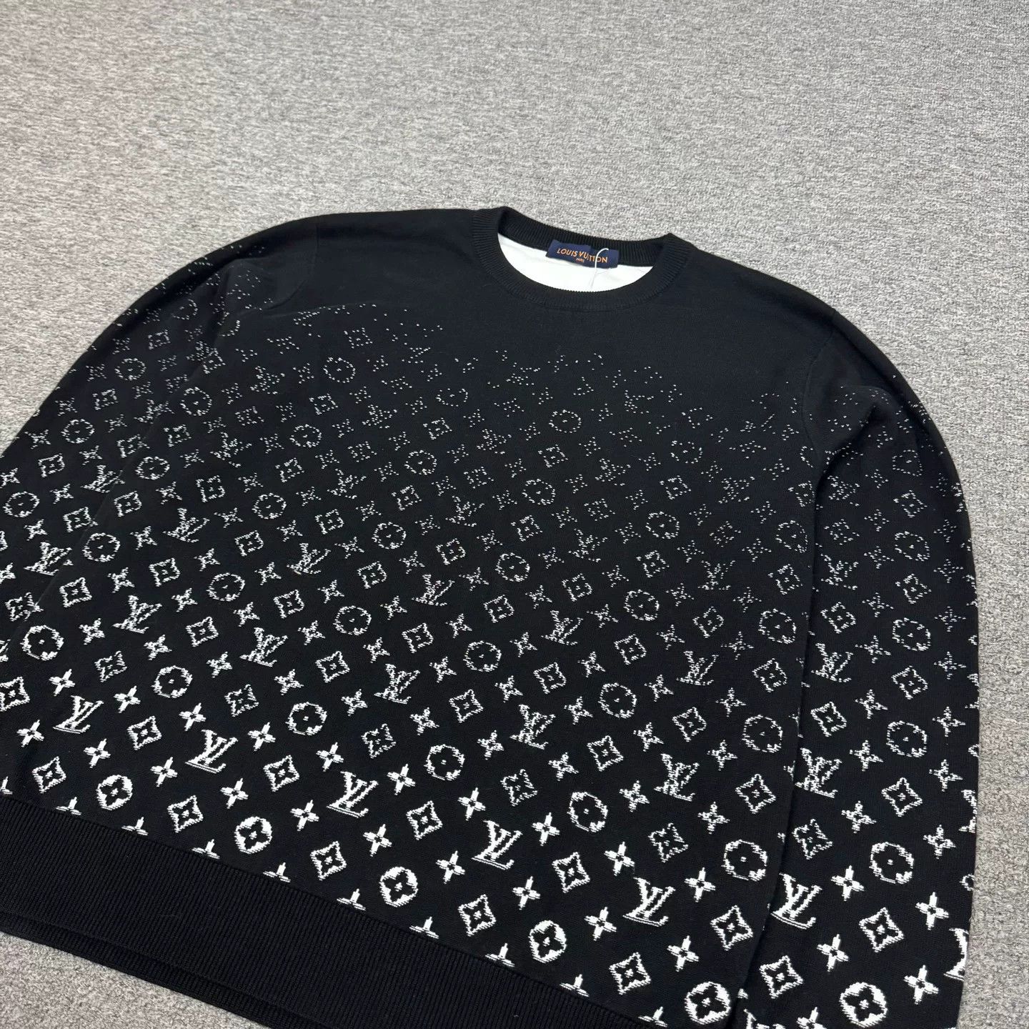 Visvim Louis Vuitton Black Monogram Knit Sweater Size US L / EU 52-54 / 3 - 4 Thumbnail