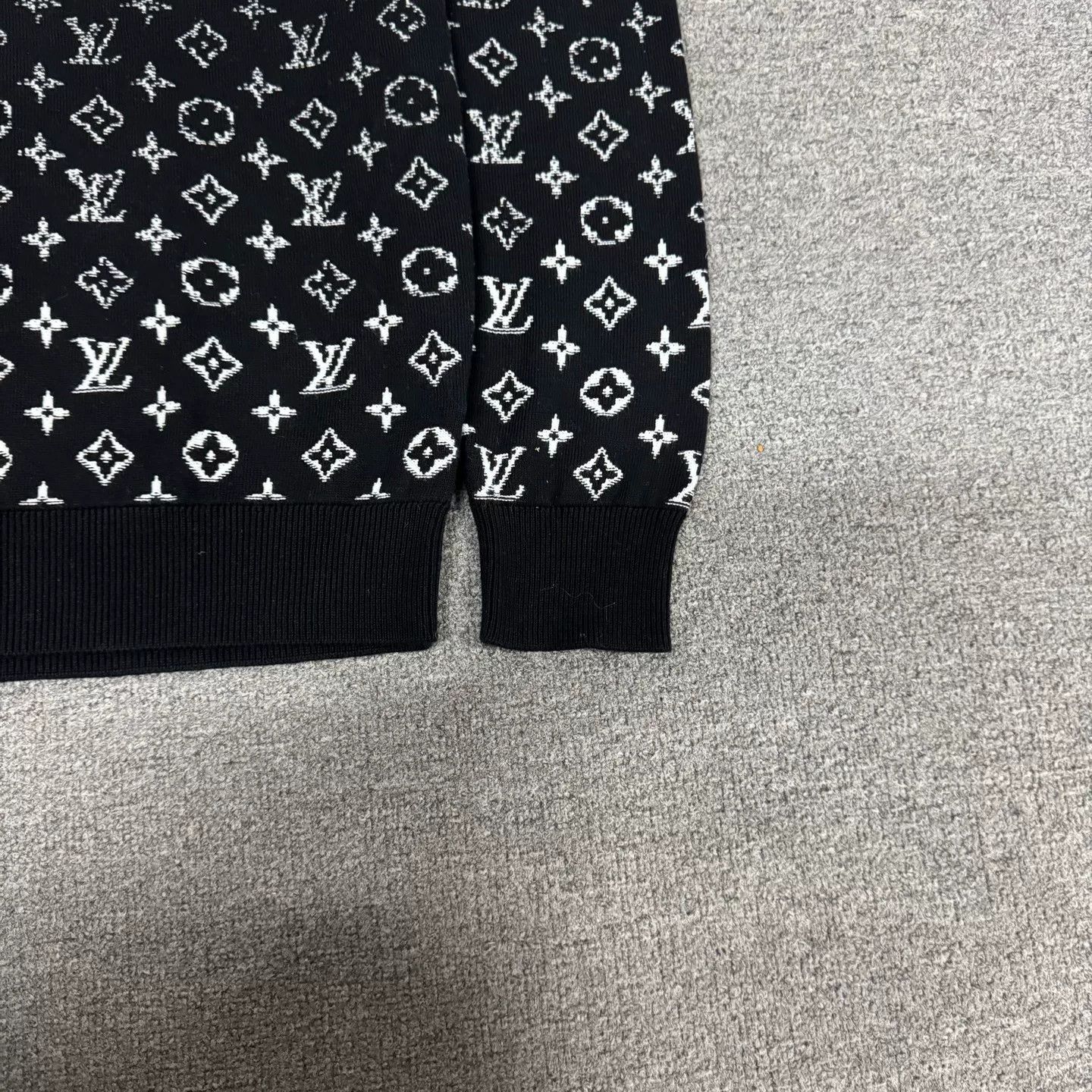 Visvim Louis Vuitton Black Monogram Knit Sweater Size US L / EU 52-54 / 3 - 3 Thumbnail