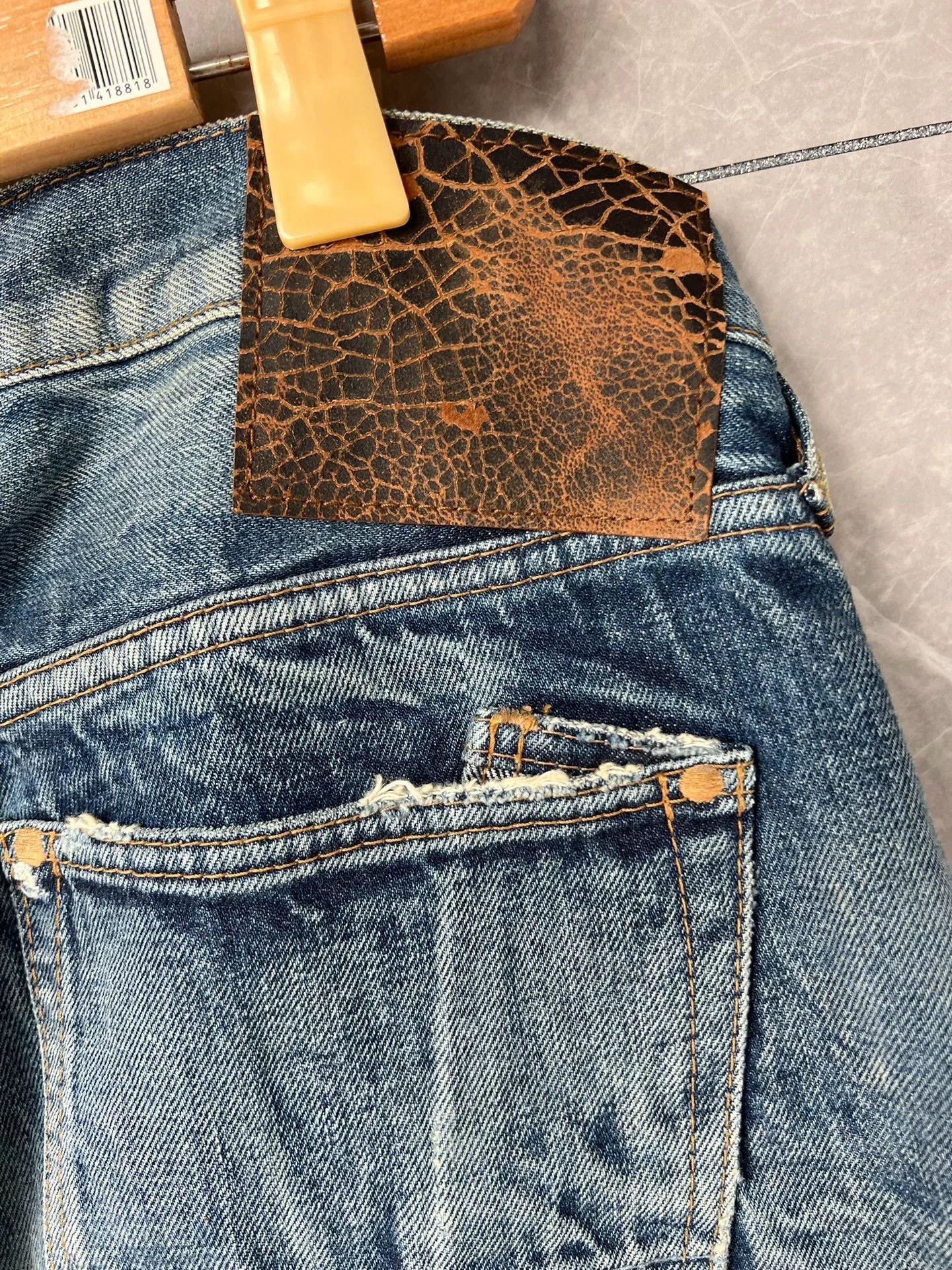 Visvim PRPS NOIR Distressed Denim Jeans Size US 36 / EU 52 - 4 Thumbnail