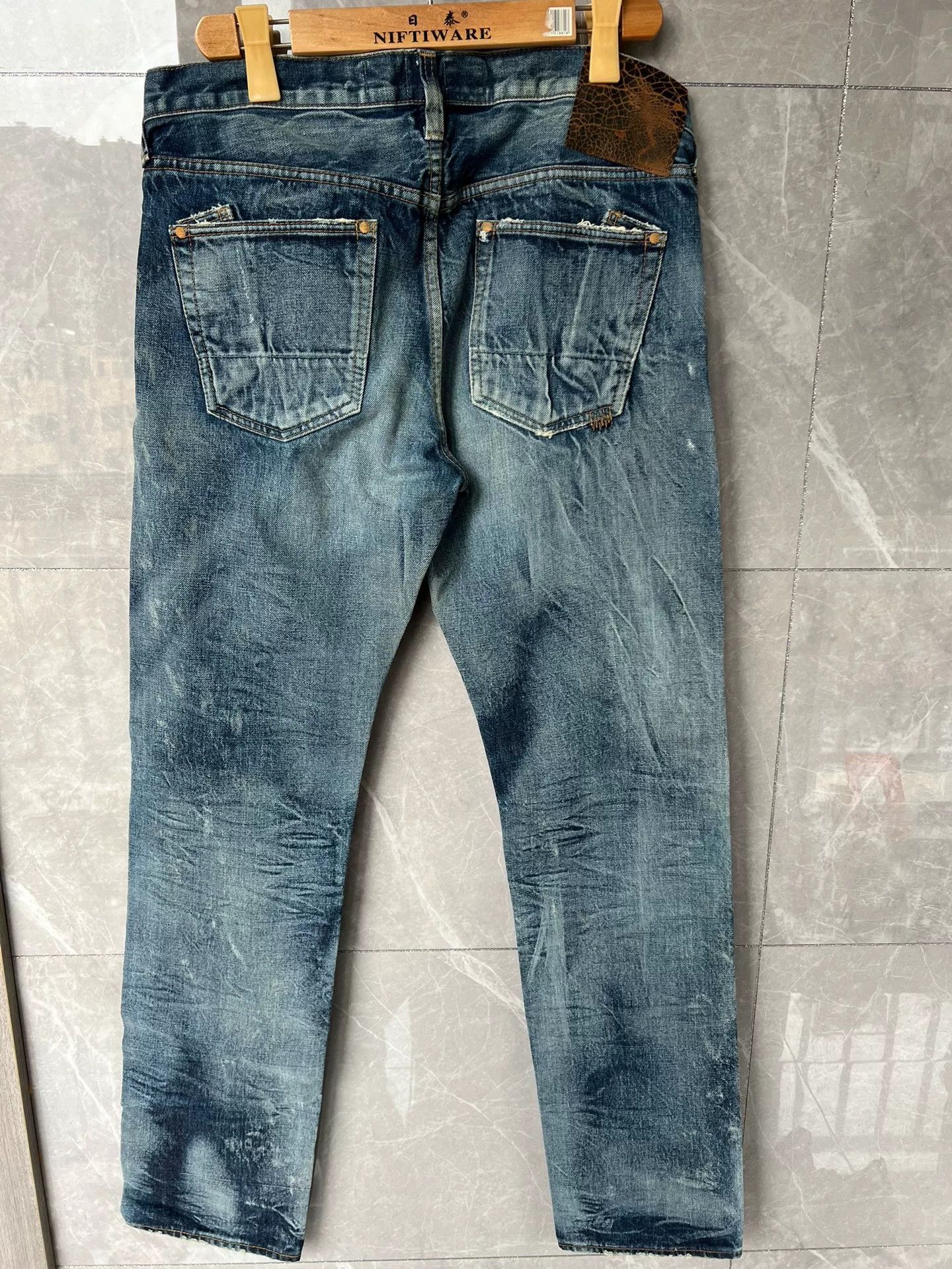 Visvim PRPS NOIR Distressed Denim Jeans Size US 36 / EU 52 - 2 Thumbnail