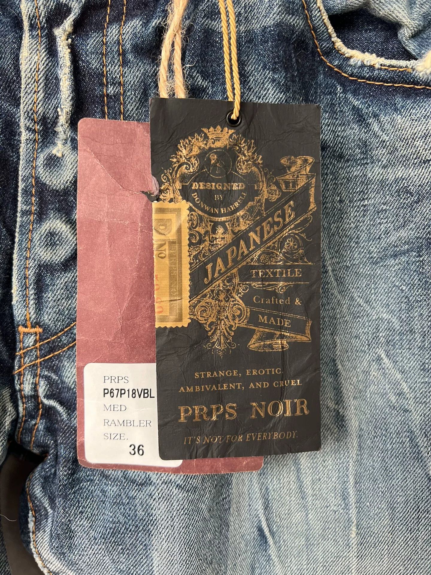 Visvim PRPS NOIR Distressed Denim Jeans Size US 36 / EU 52 - 3 Thumbnail