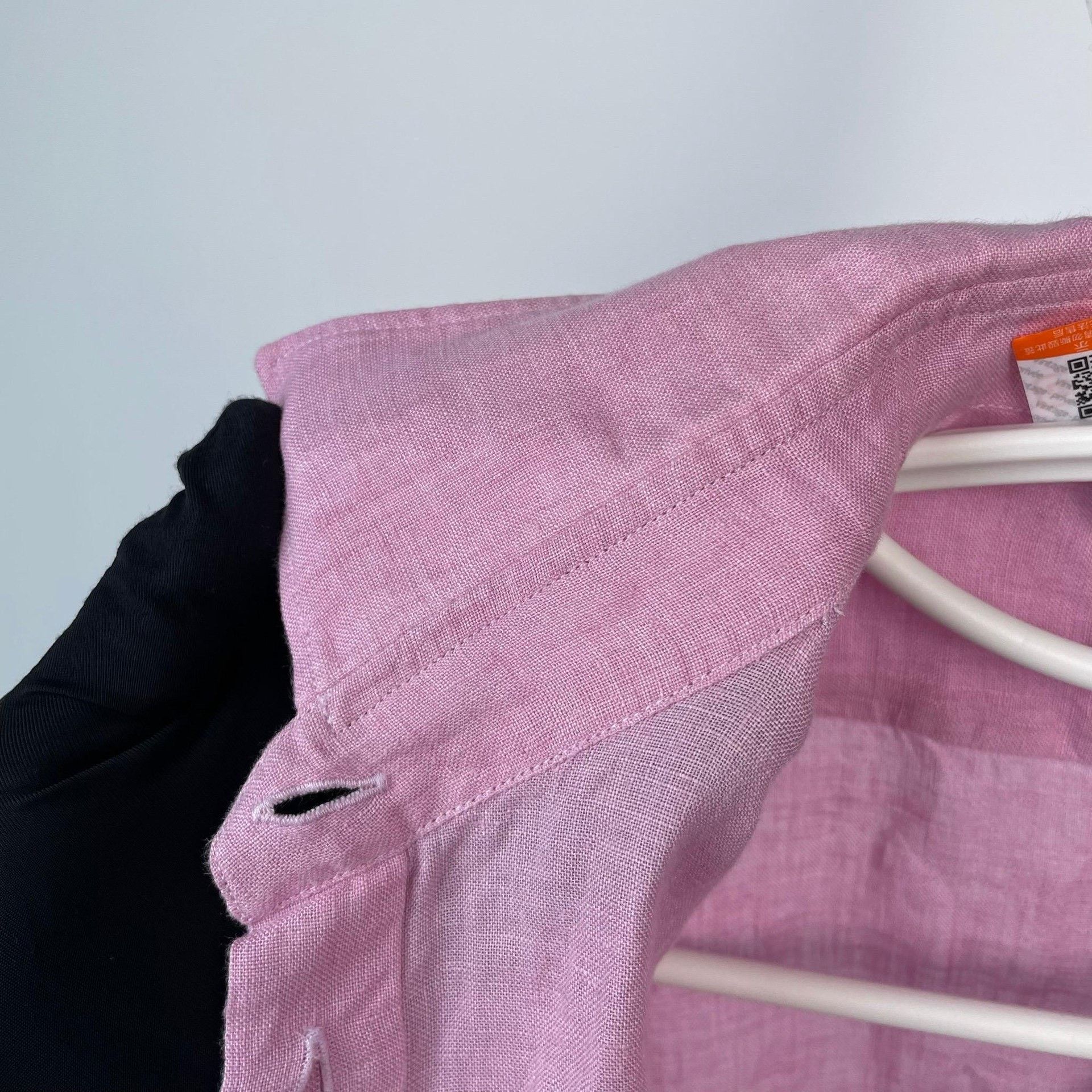 Loro Piana Loro Piana Linen Cotton Pink Shirt 38 Men Size US S / EU 44-46 / 1 - 9 Thumbnail