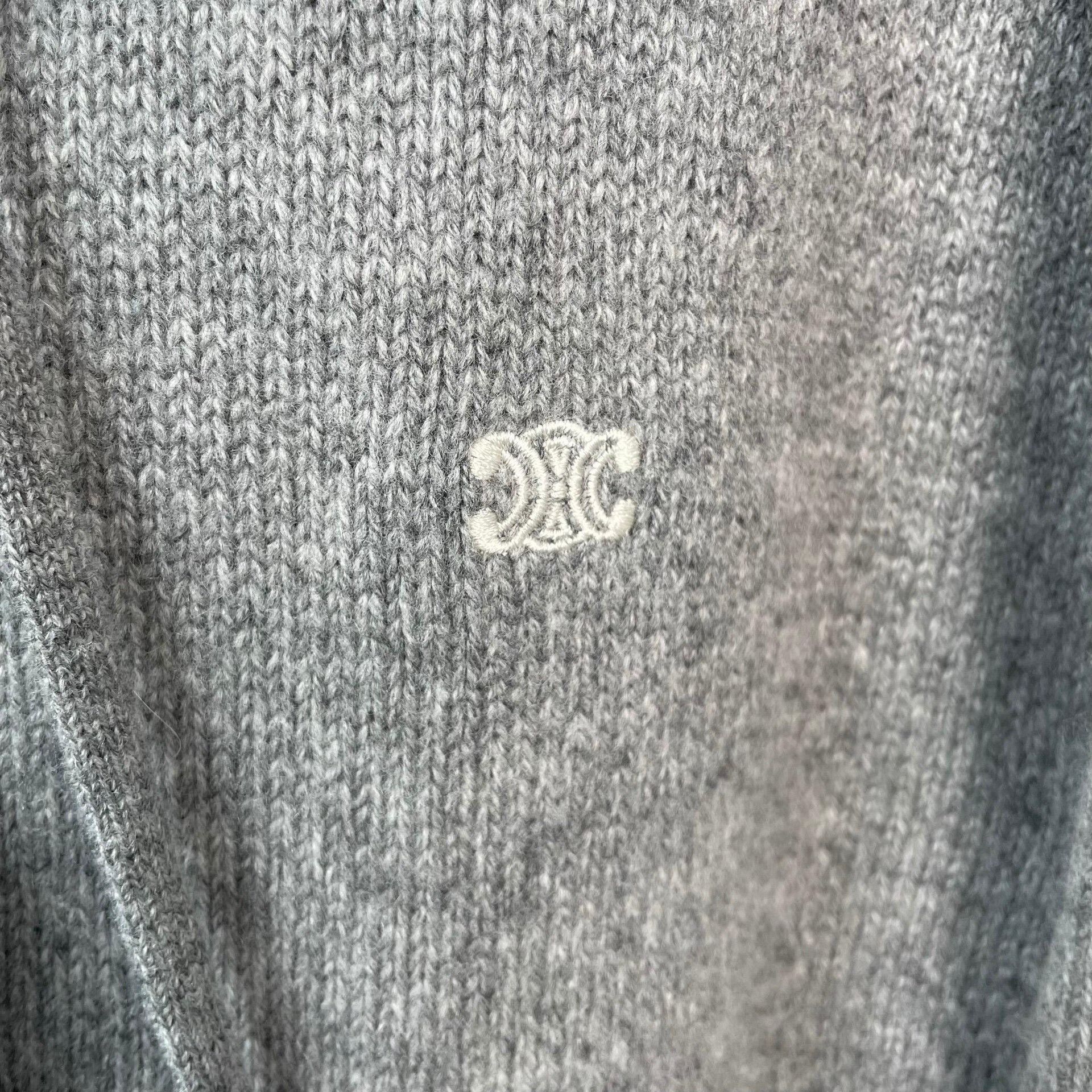 Celine Celine Embroidered Gray Jacket M Women Size M / US 6-8 / IT 42-44 - 4 Thumbnail