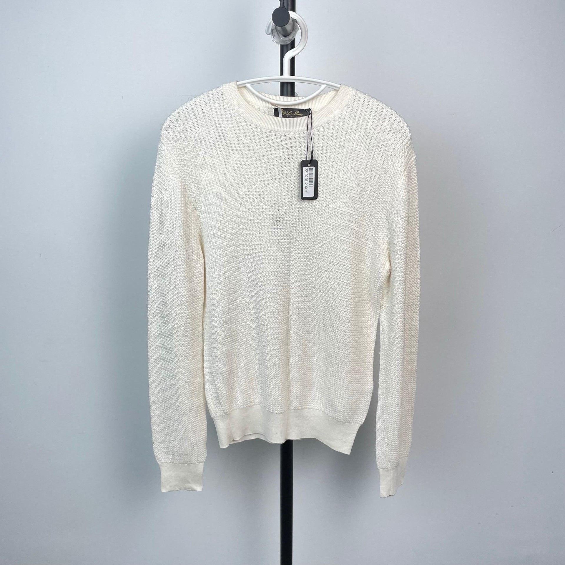 Loro Piana Loro Piana Knit Slim White Sweater 38 Men Size US S / EU 44-46 / 1 - 9 Thumbnail