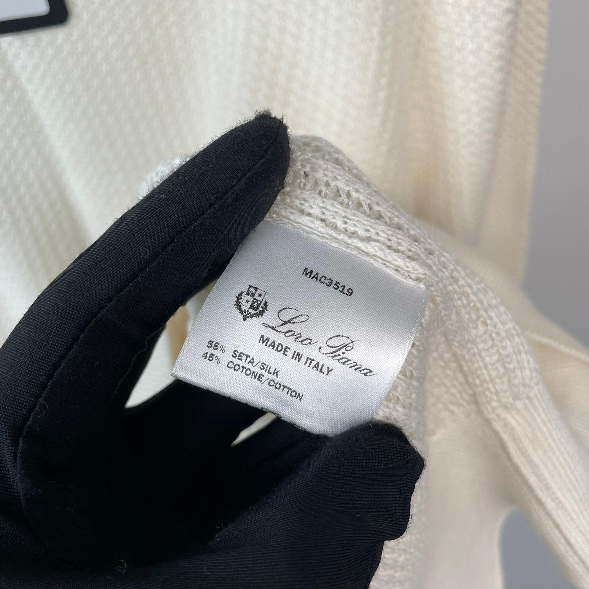 Loro Piana Loro Piana Knit Slim White Sweater 38 Men Size US S / EU 44-46 / 1 - 7 Thumbnail