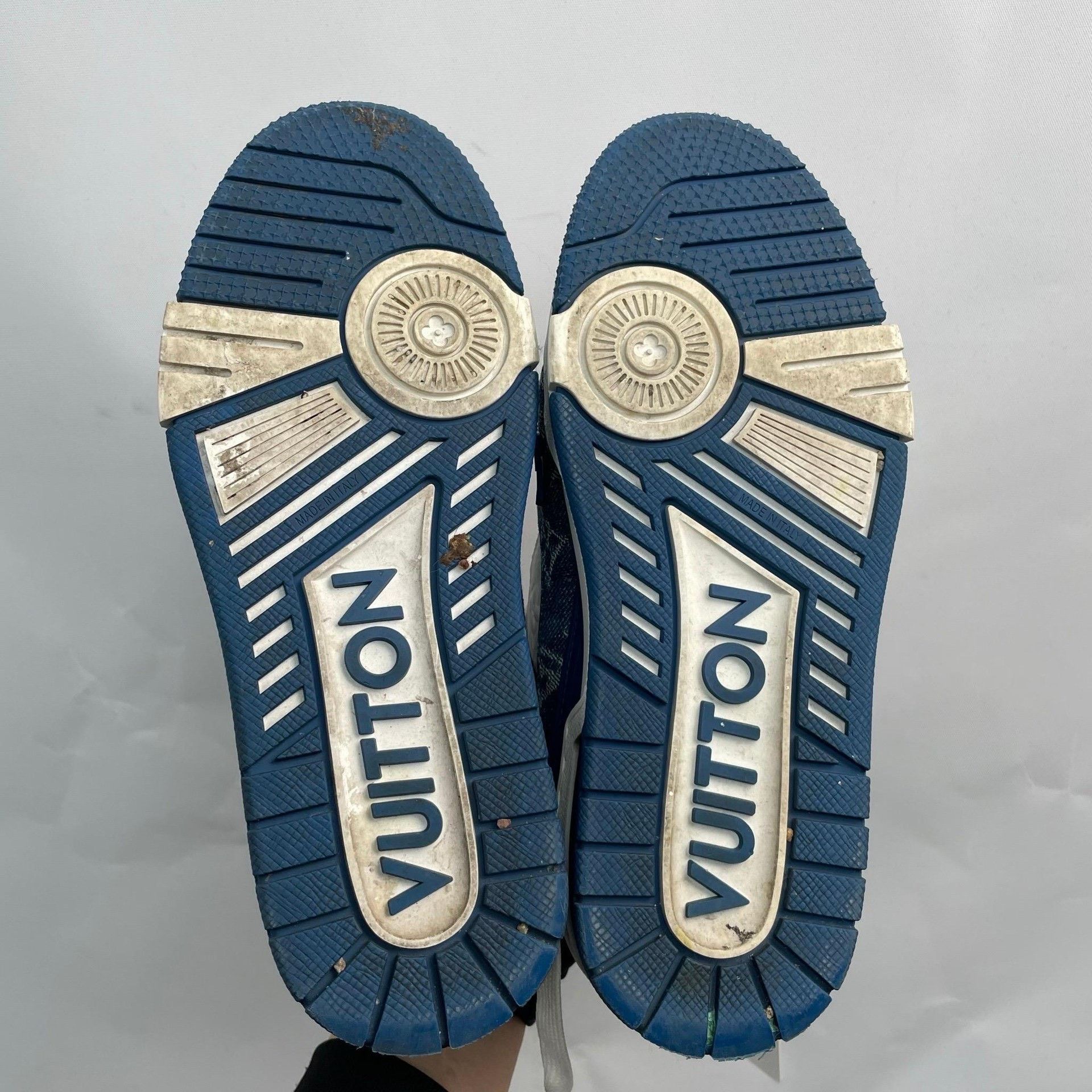 Louis Vuitton Louis Vuitton Denim Blue Lowtop Sneakers S Men Size US 10 / EU 43 - 3 Thumbnail