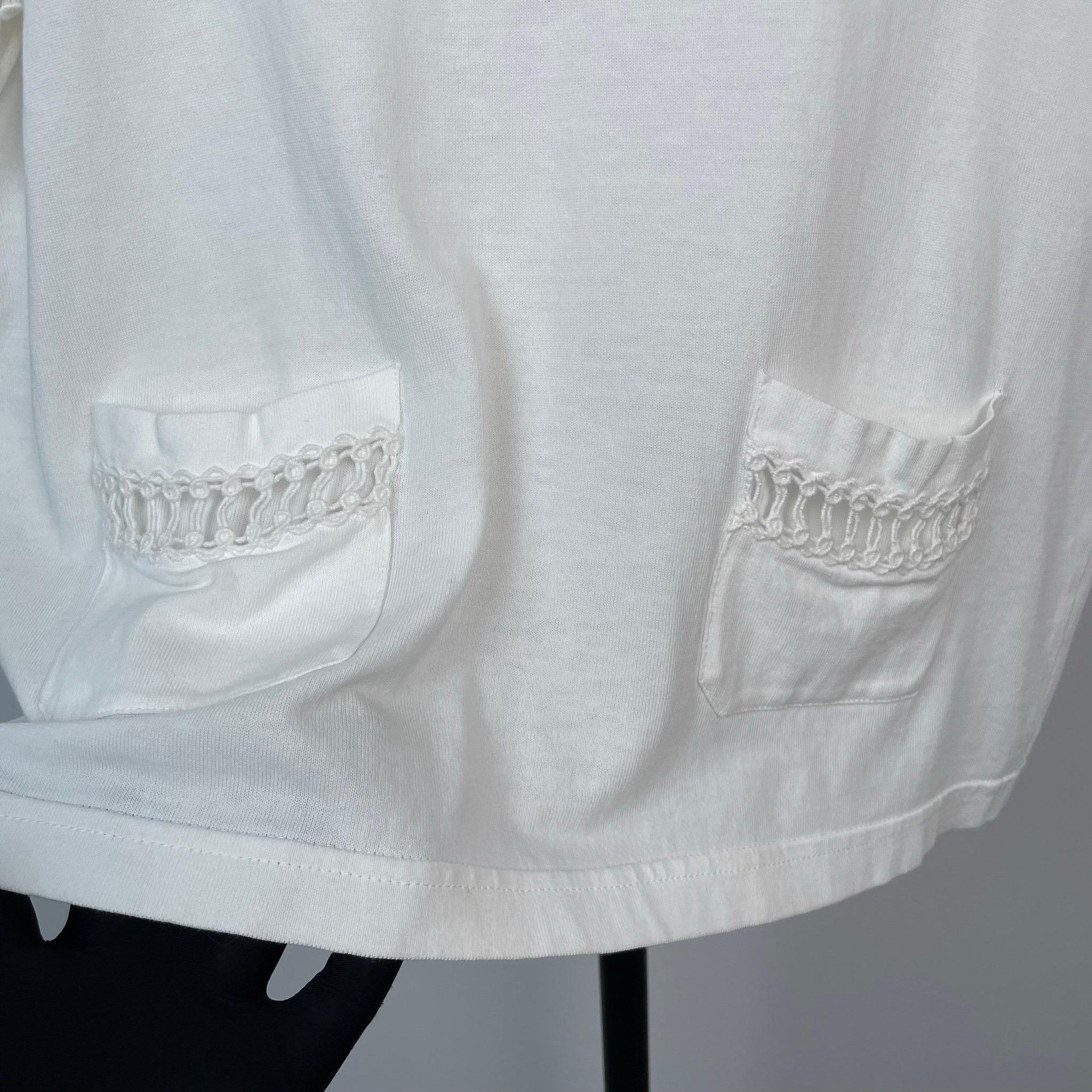Chanel Chanel Retro White T-Shirt 34 Women Size XS / US 0-2 / IT 36-38 - 4 Thumbnail