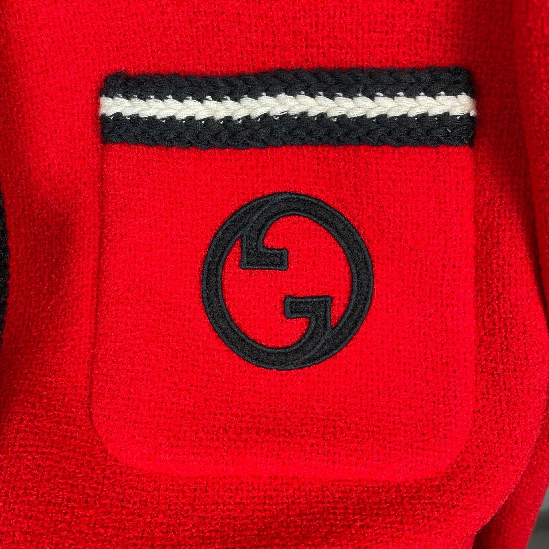 Gucci Gucci Retro Embroidered Red Sweater 40 Women Size M / US 6-8 / IT 42-44 - 5 Thumbnail