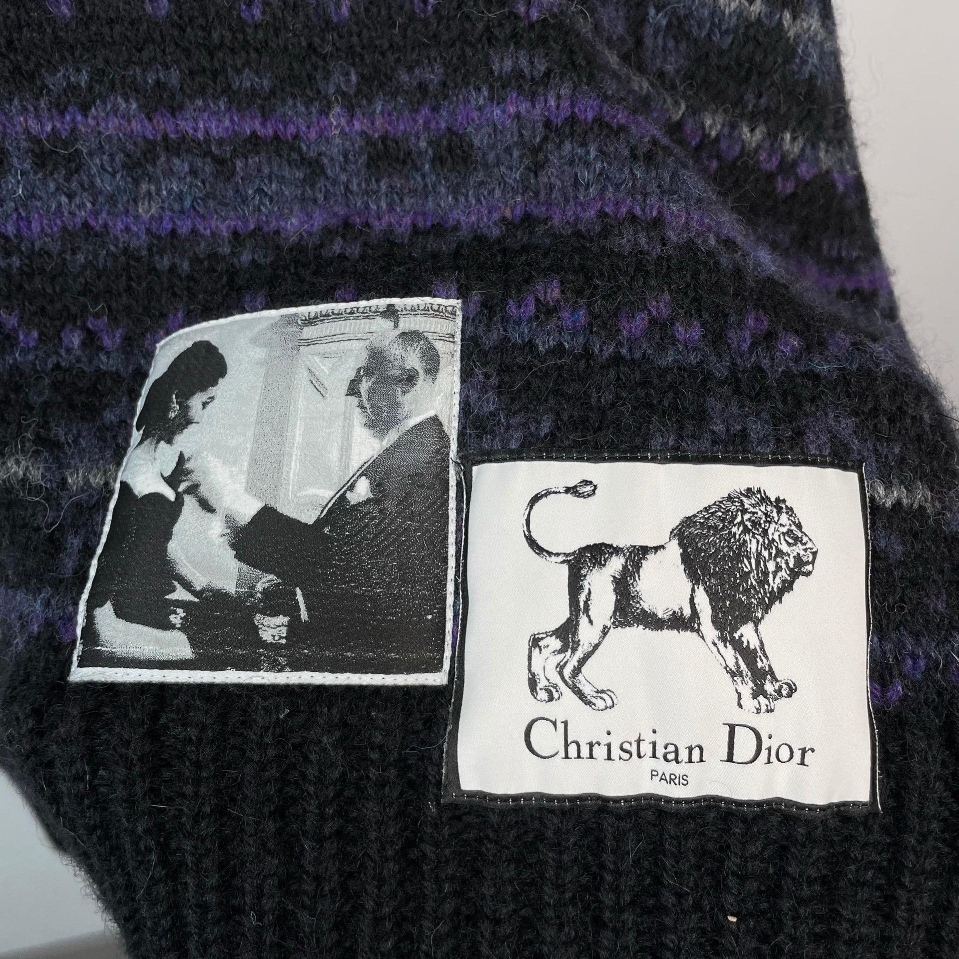 Dior Dior Wool Graphic Blue Sweater 25 Women Size XS / US 0-2 / IT 36-38 - 2 Thumbnail