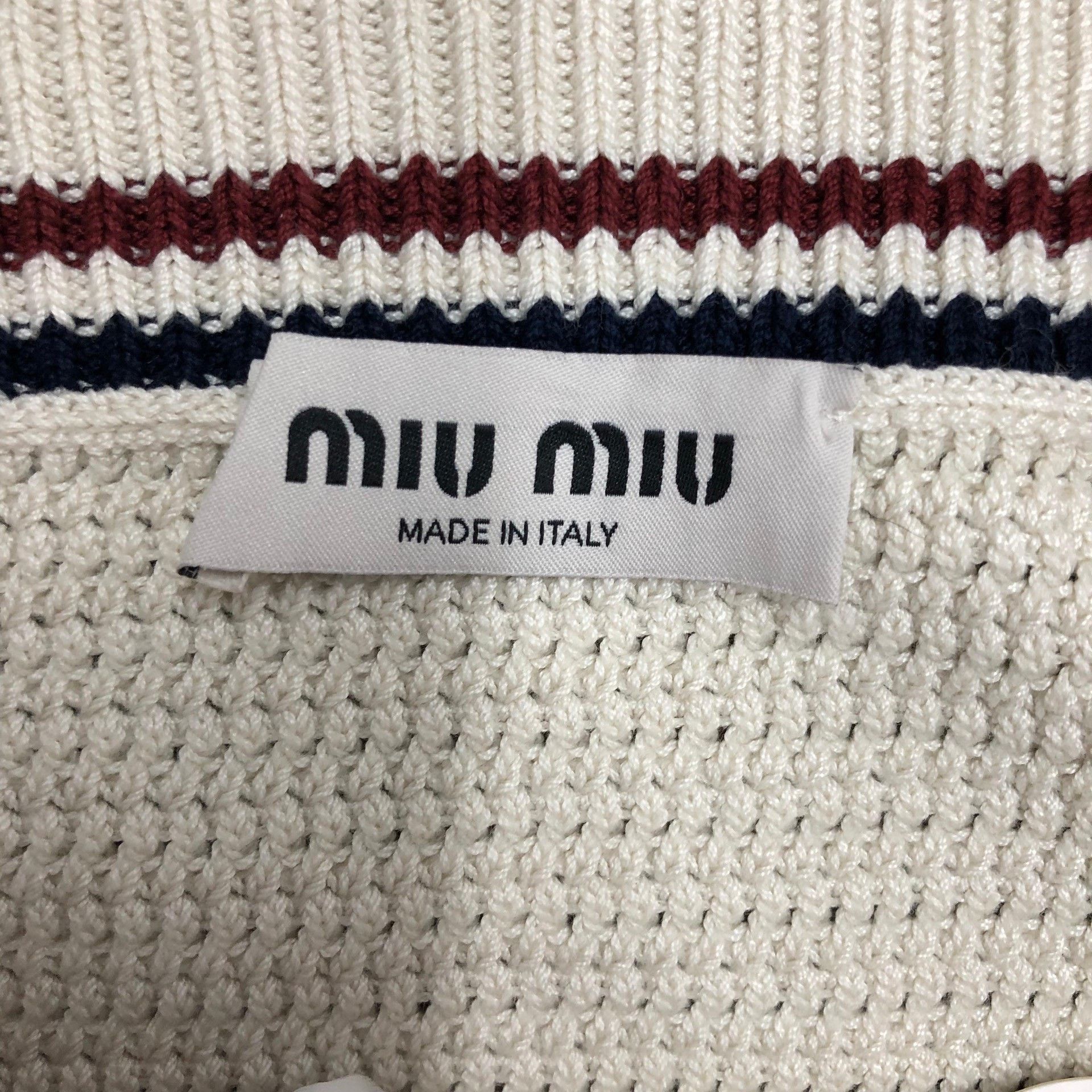Miu Miu Miu Miu Beige Tank Top 38 Women Size S / US 4 / IT 40 - 3 Thumbnail