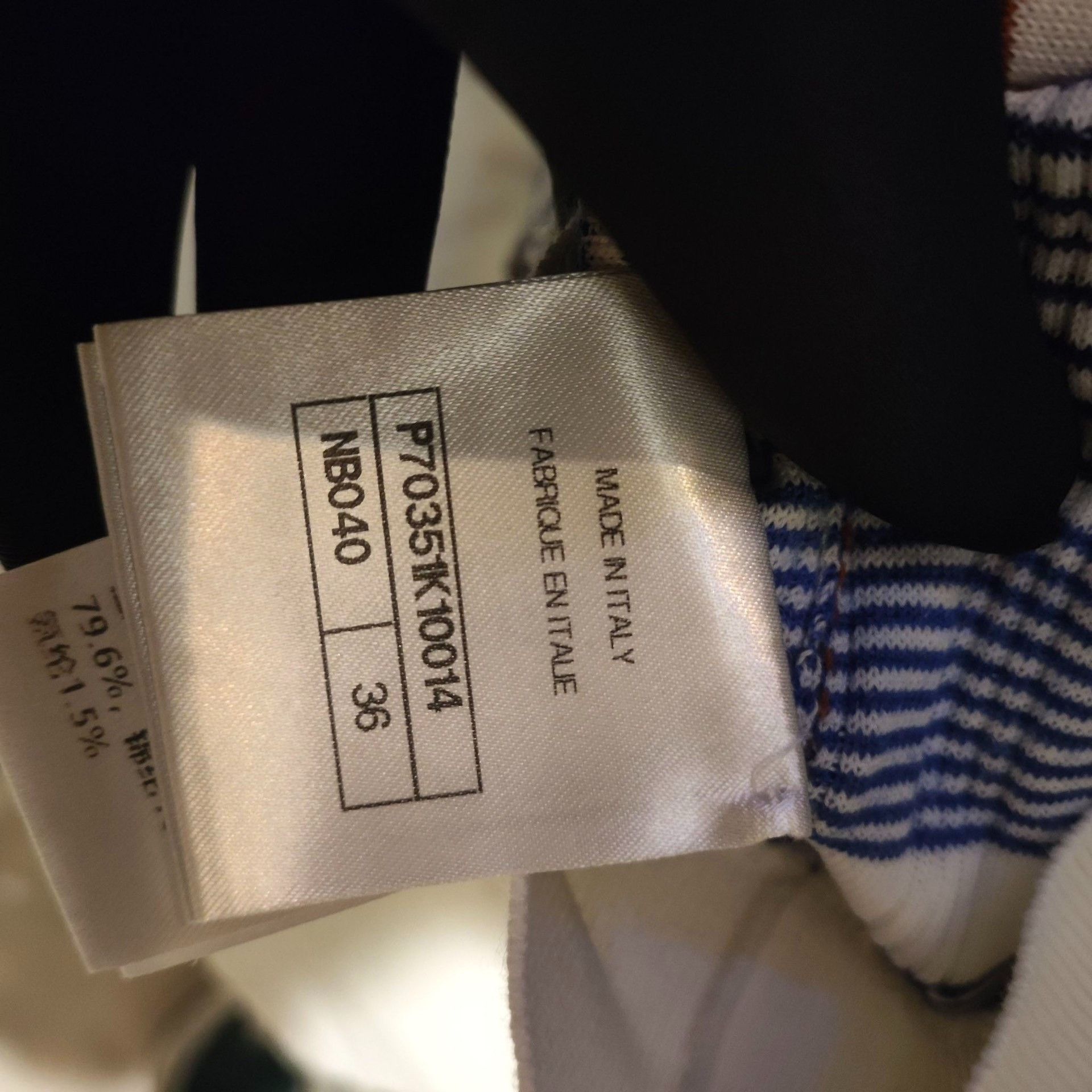 Chanel Chanel Striped Blue T-Shirt 36 Women Size S / US 4 / IT 40 - 4 Thumbnail