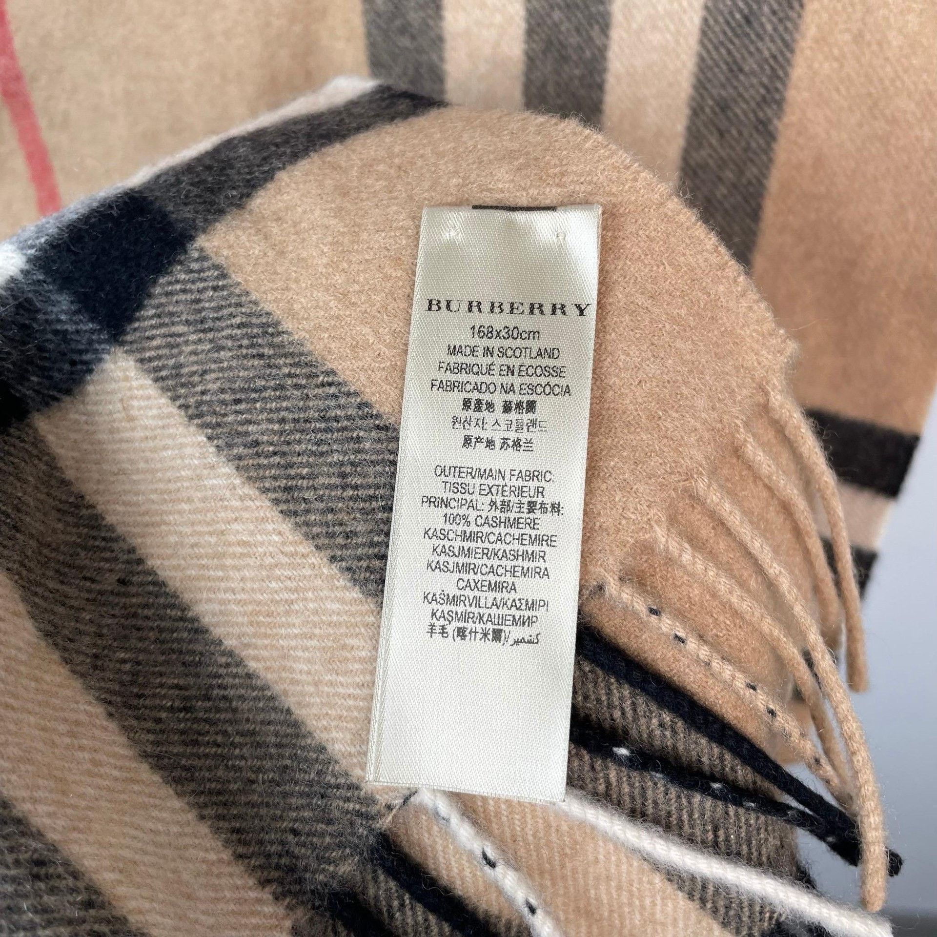 Burberry Burberry Plaid Scarf 30 Men Size ONE SIZE - 6 Thumbnail