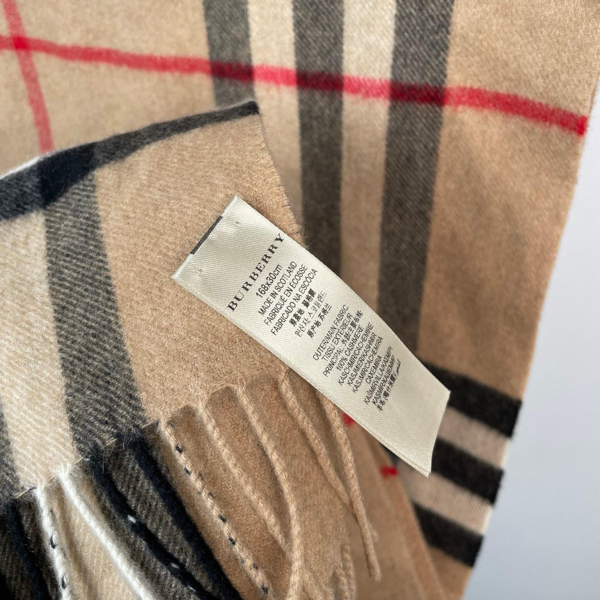 Burberry Burberry Plaid Scarf 30 Men Size ONE SIZE - 4 Thumbnail