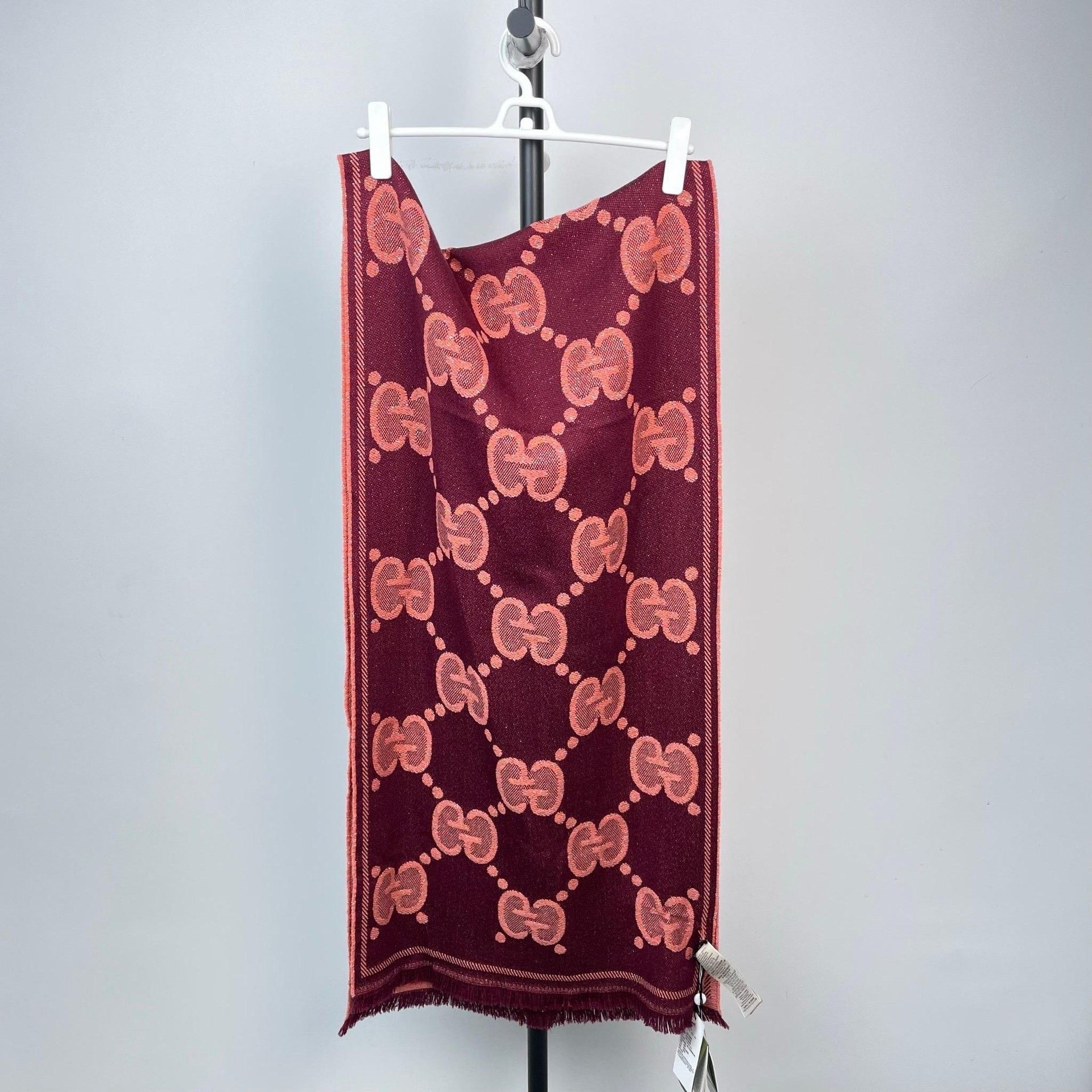 Gucci Gucci Retro Wool Brown Scarf XS Men Size ONE SIZE - 9 Thumbnail
