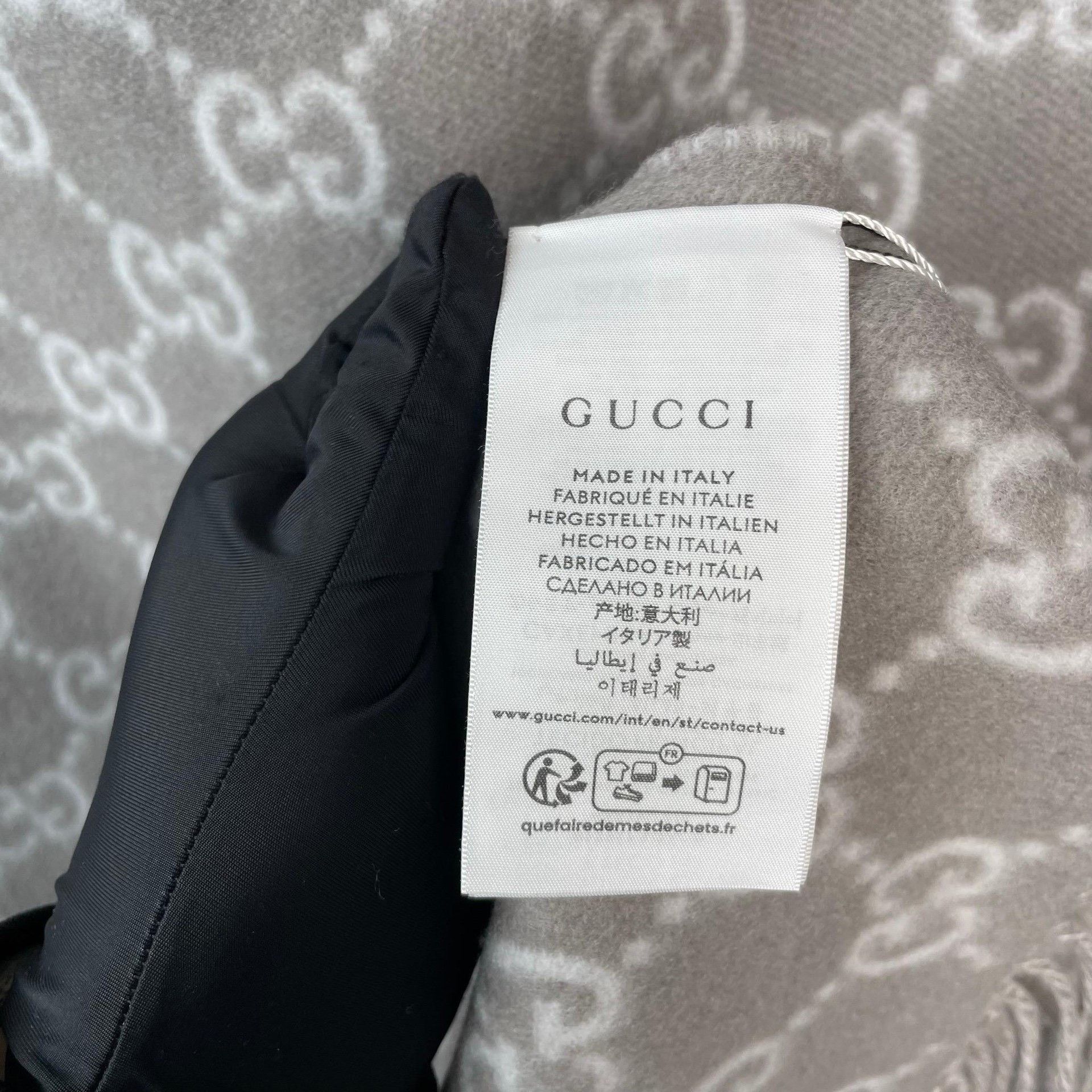 Gucci Gucci Gray Scarf XS Men Size ONE SIZE - 5 Thumbnail
