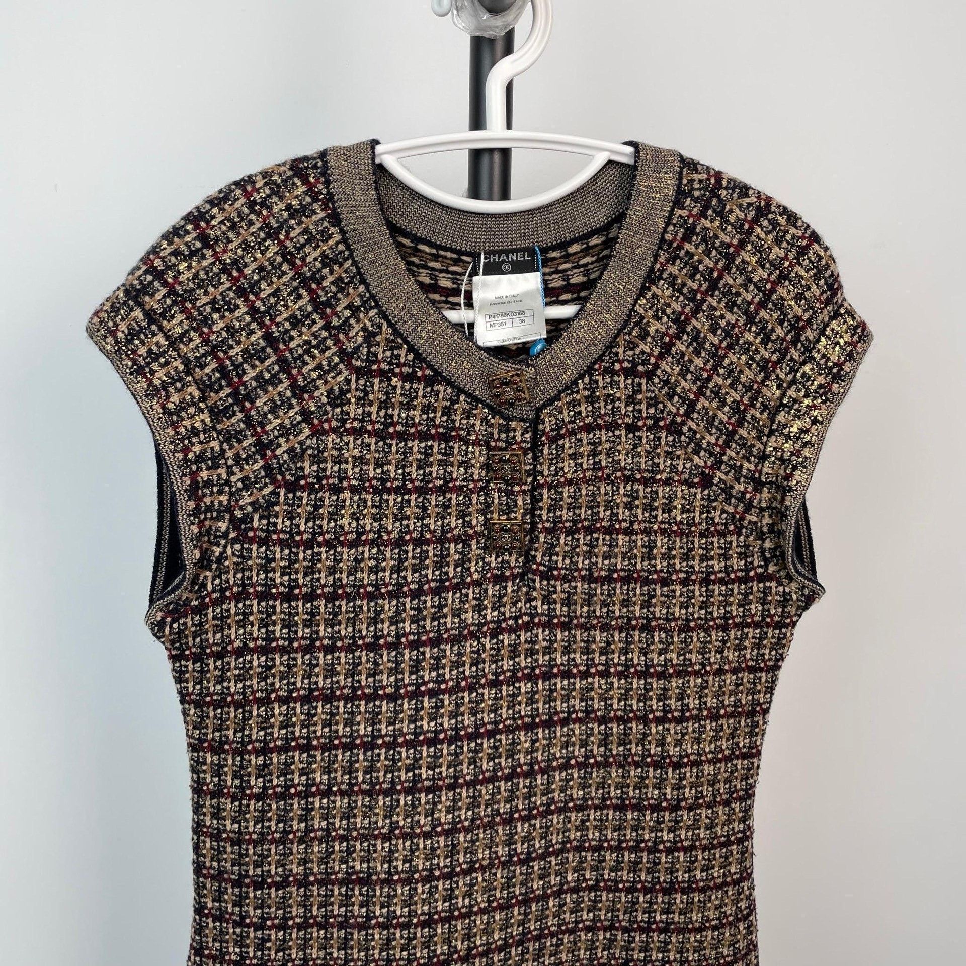 Chanel Chanel Gold Dress 38 Women Size S / US 4 / IT 40 - 4 Thumbnail