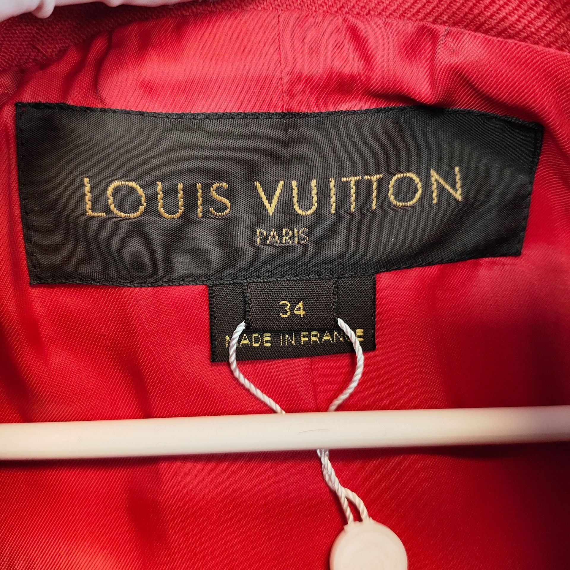 Louis Vuitton Louis Vuitton Red Coat 34 Women Size XS / US 0-2 / IT 36-38 - 3 Thumbnail